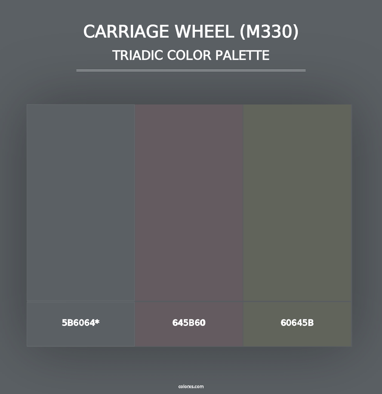 Carriage Wheel (M330) - Triadic Color Palette