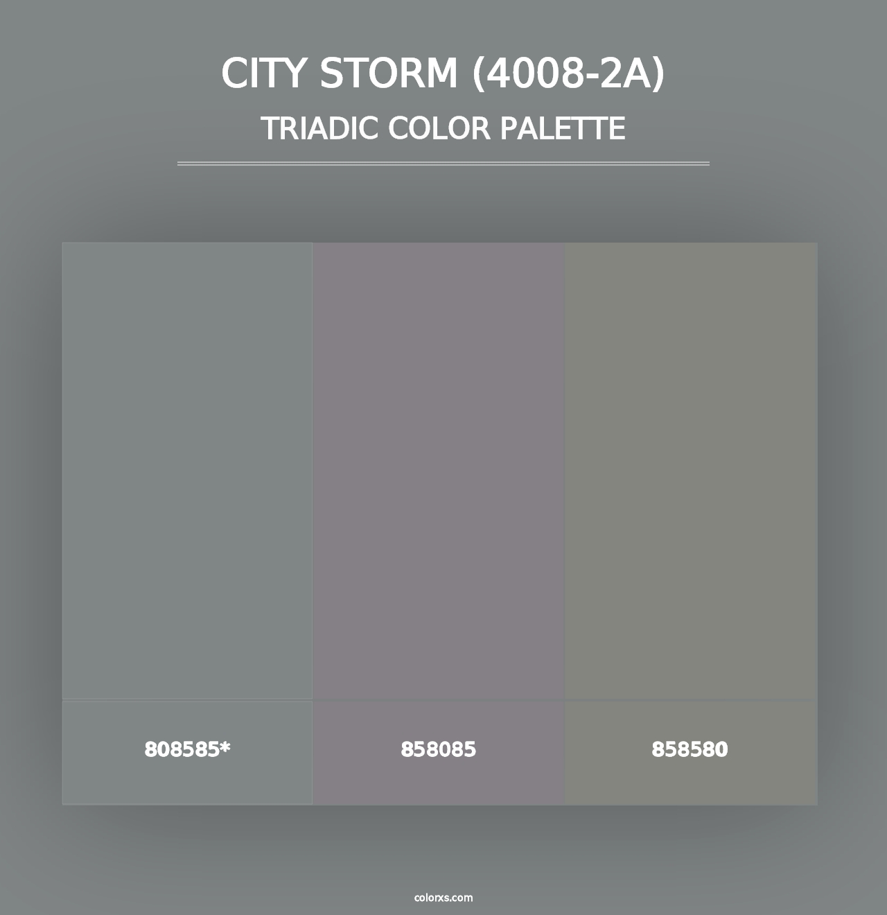 City Storm (4008-2A) - Triadic Color Palette