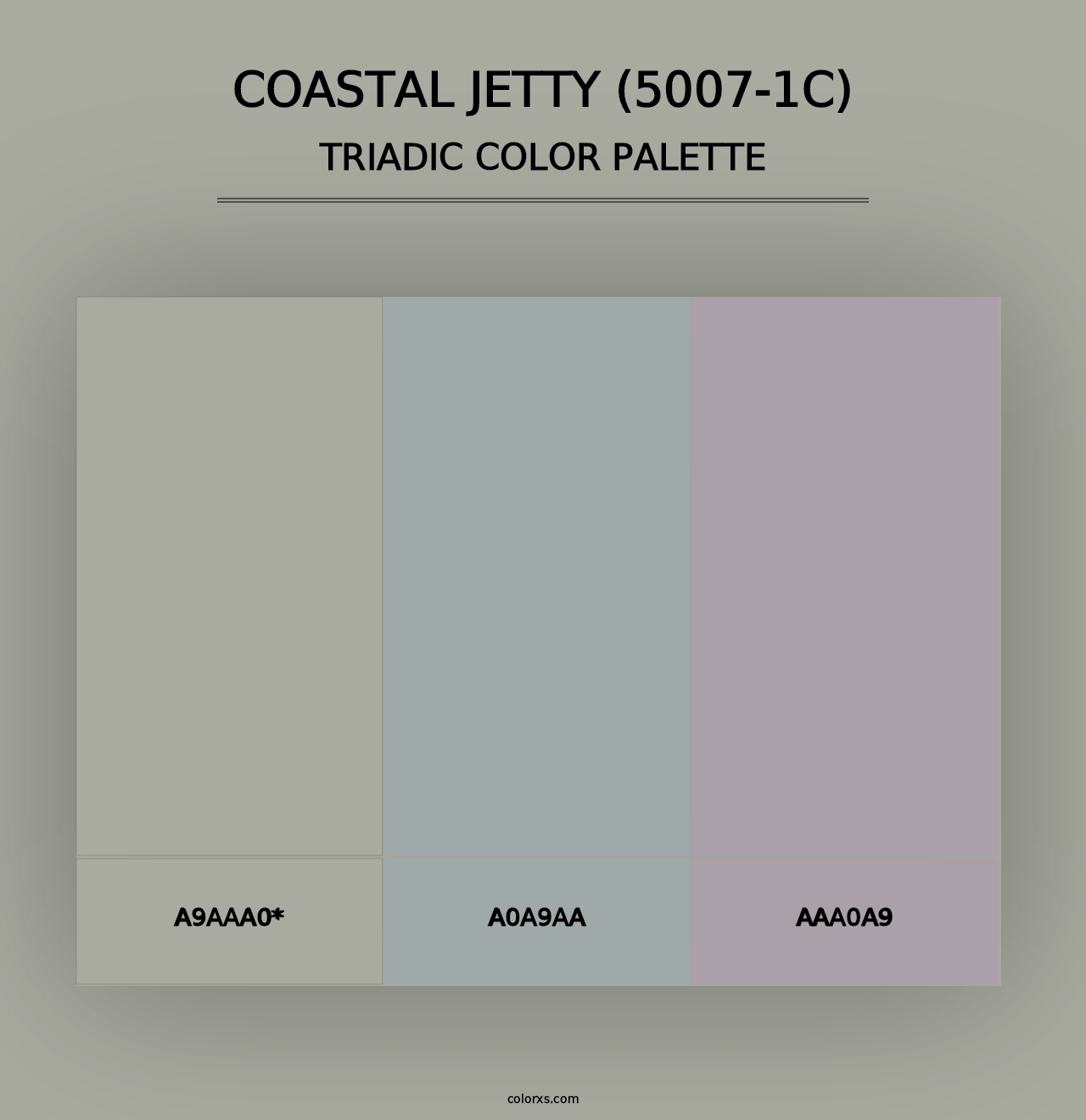 Coastal Jetty (5007-1C) - Triadic Color Palette