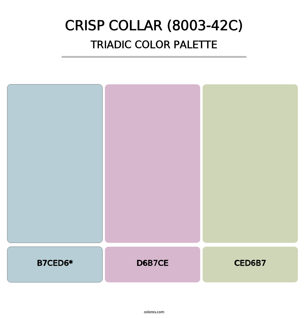 Crisp Collar (8003-42C) - Triadic Color Palette