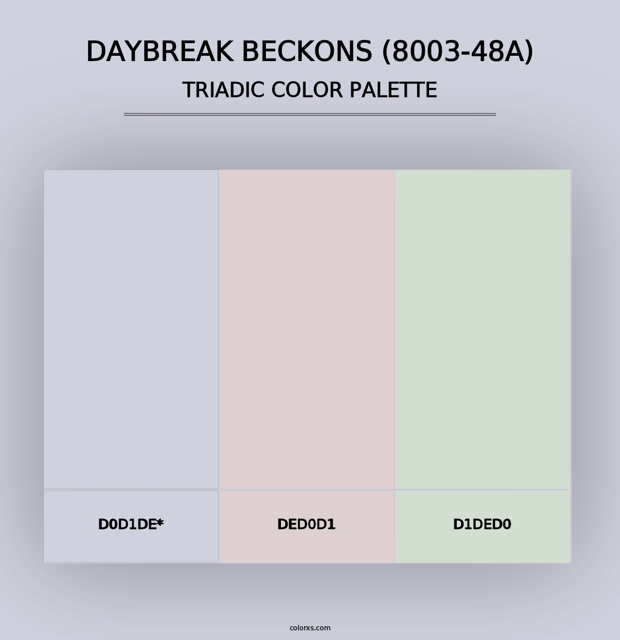 Daybreak Beckons (8003-48A) - Triadic Color Palette