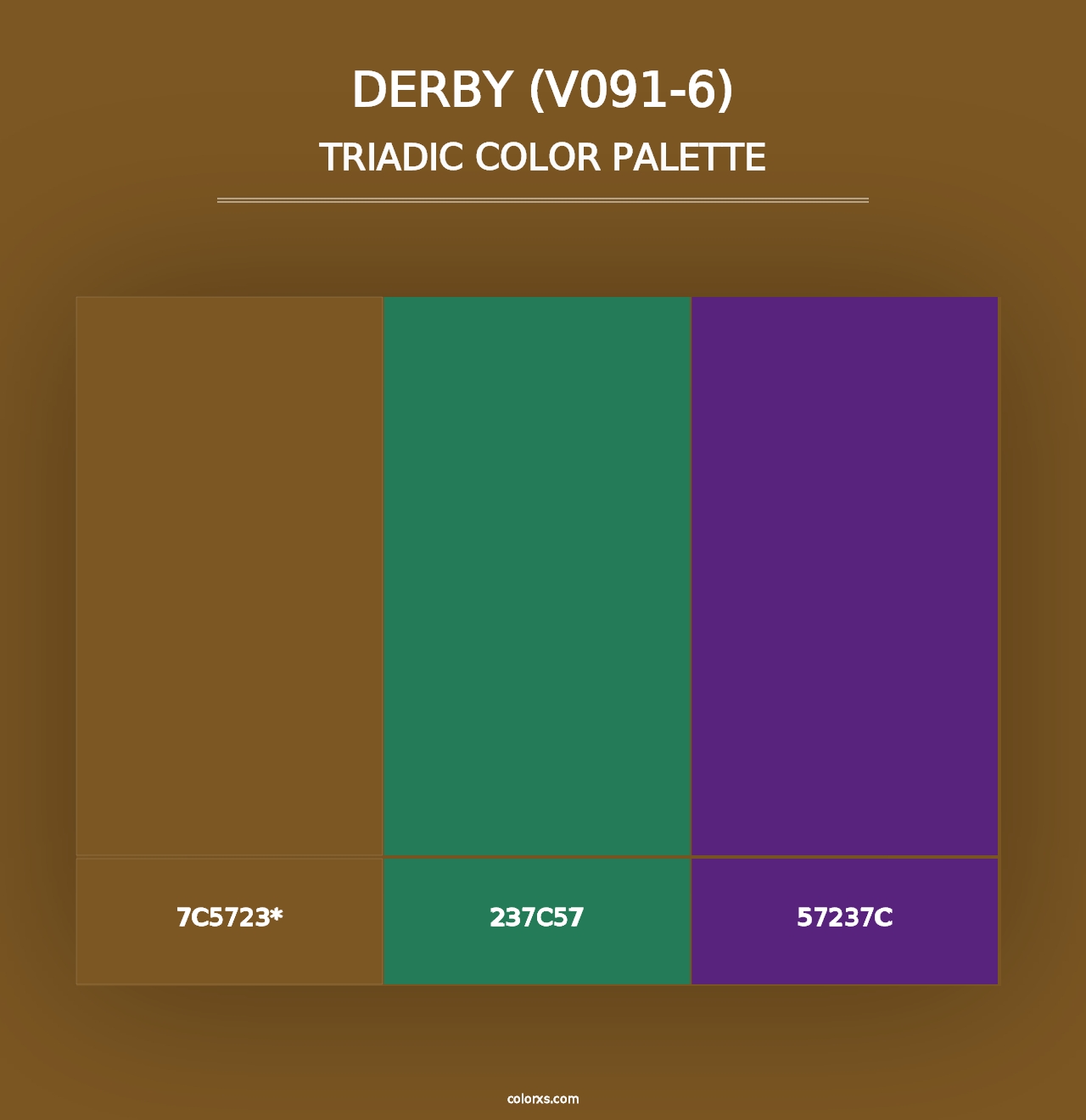 Derby (V091-6) - Triadic Color Palette