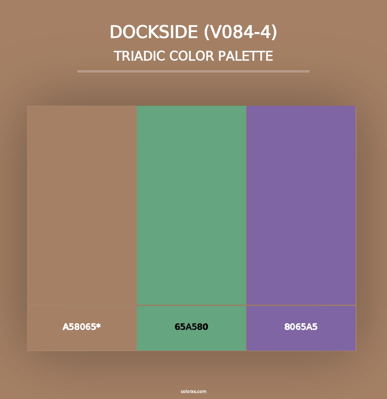 Dockside (V084-4) - Triadic Color Palette