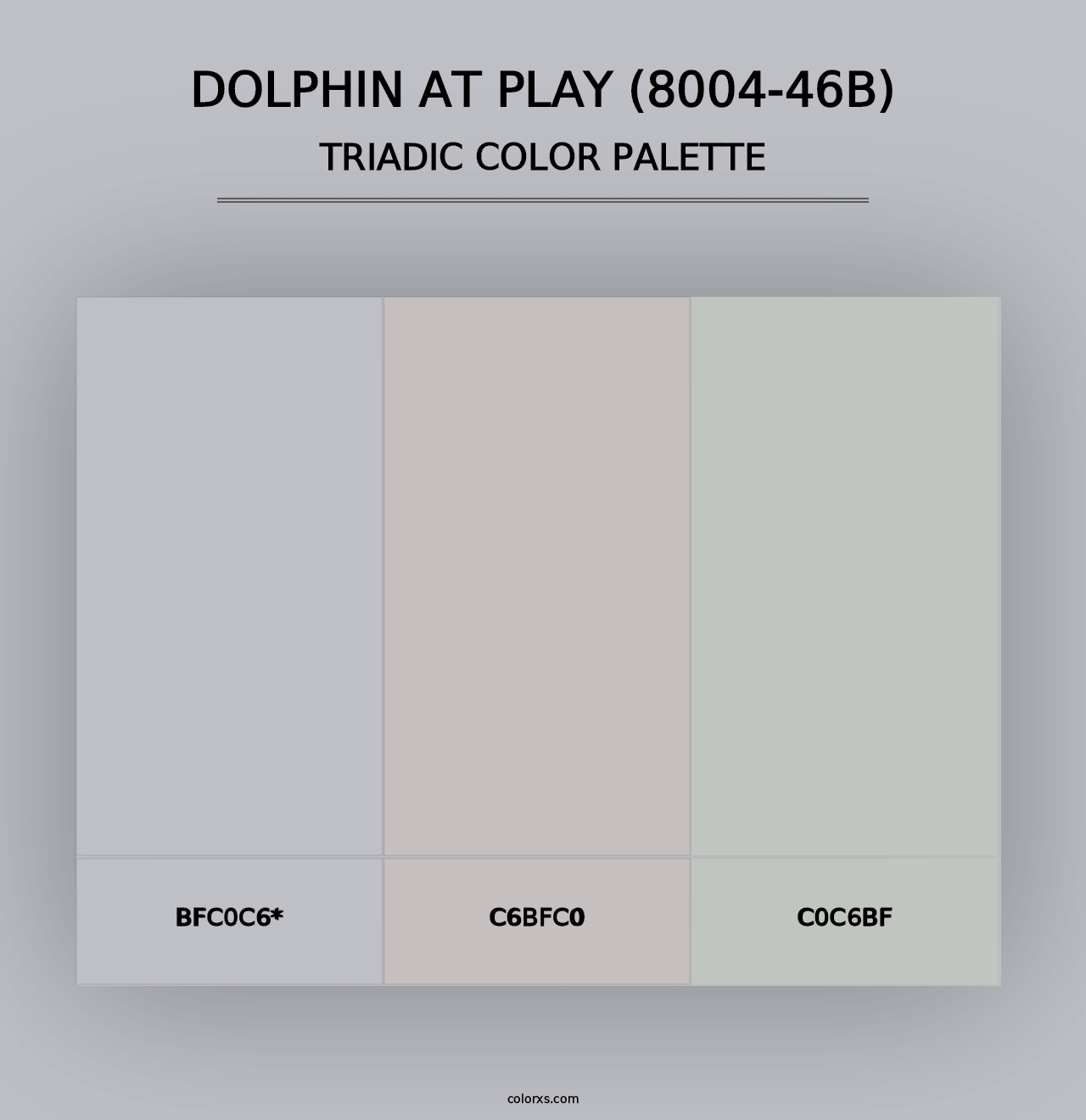 Dolphin at Play (8004-46B) - Triadic Color Palette