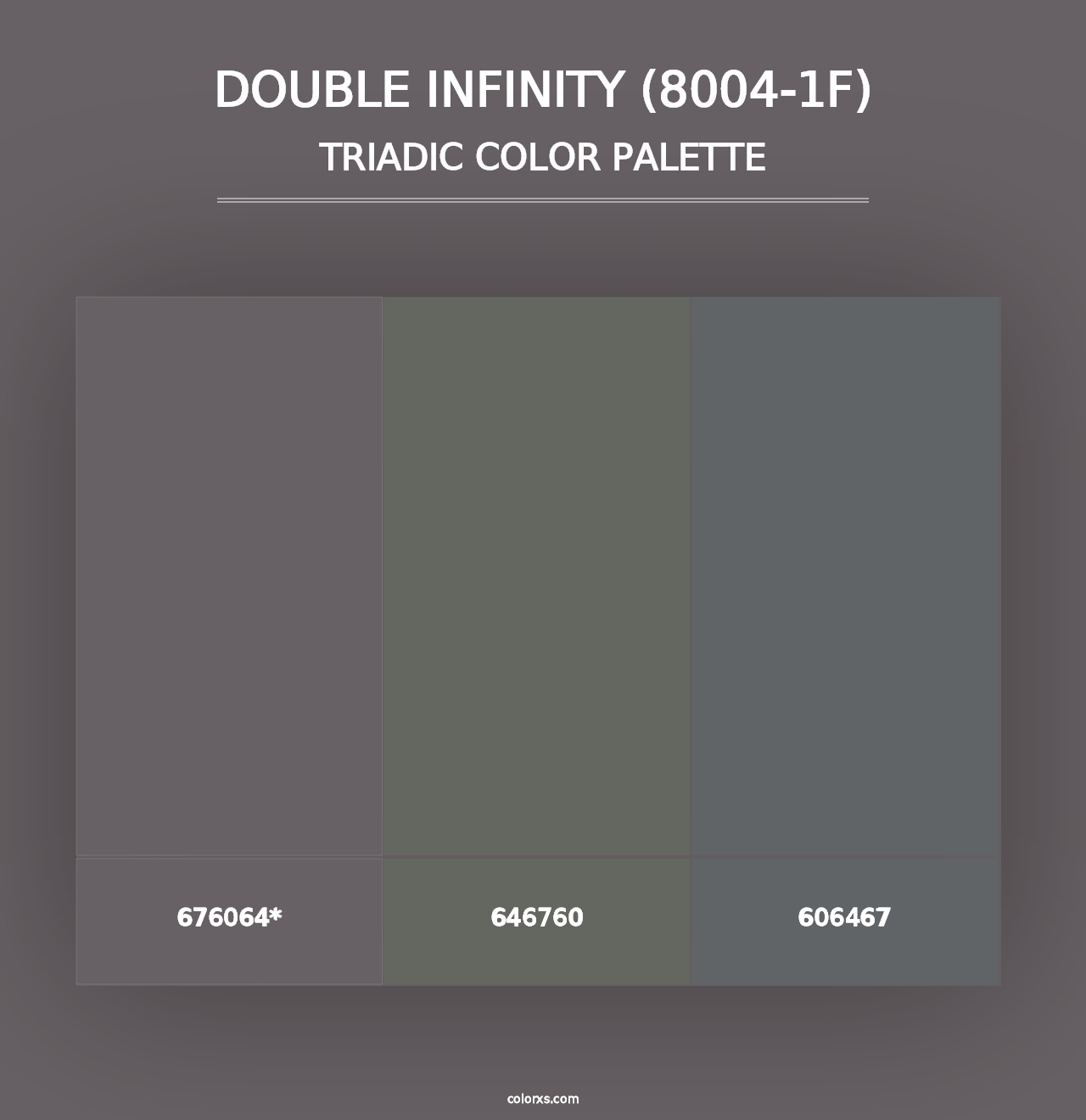 Double Infinity (8004-1F) - Triadic Color Palette