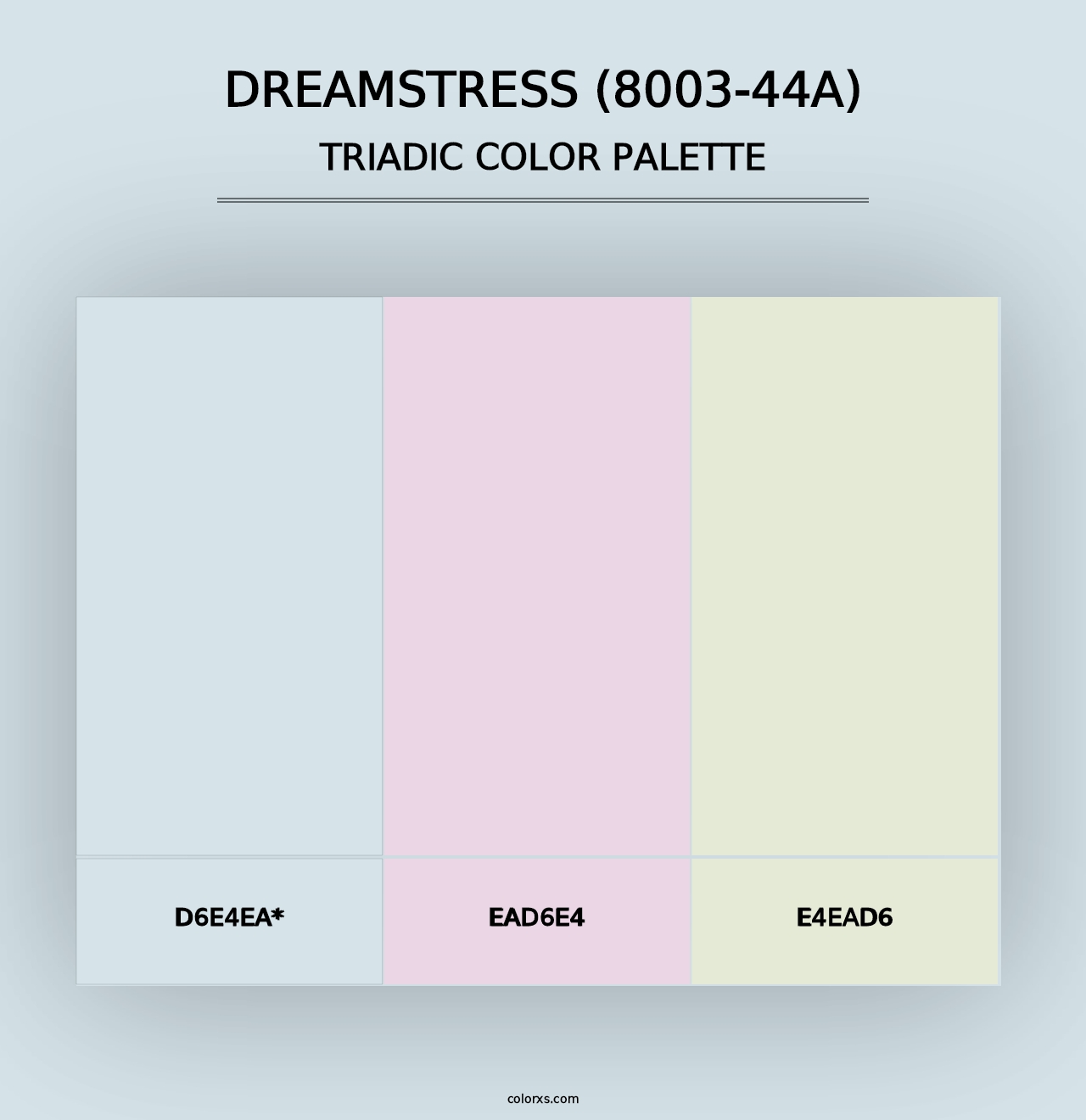 Dreamstress (8003-44A) - Triadic Color Palette