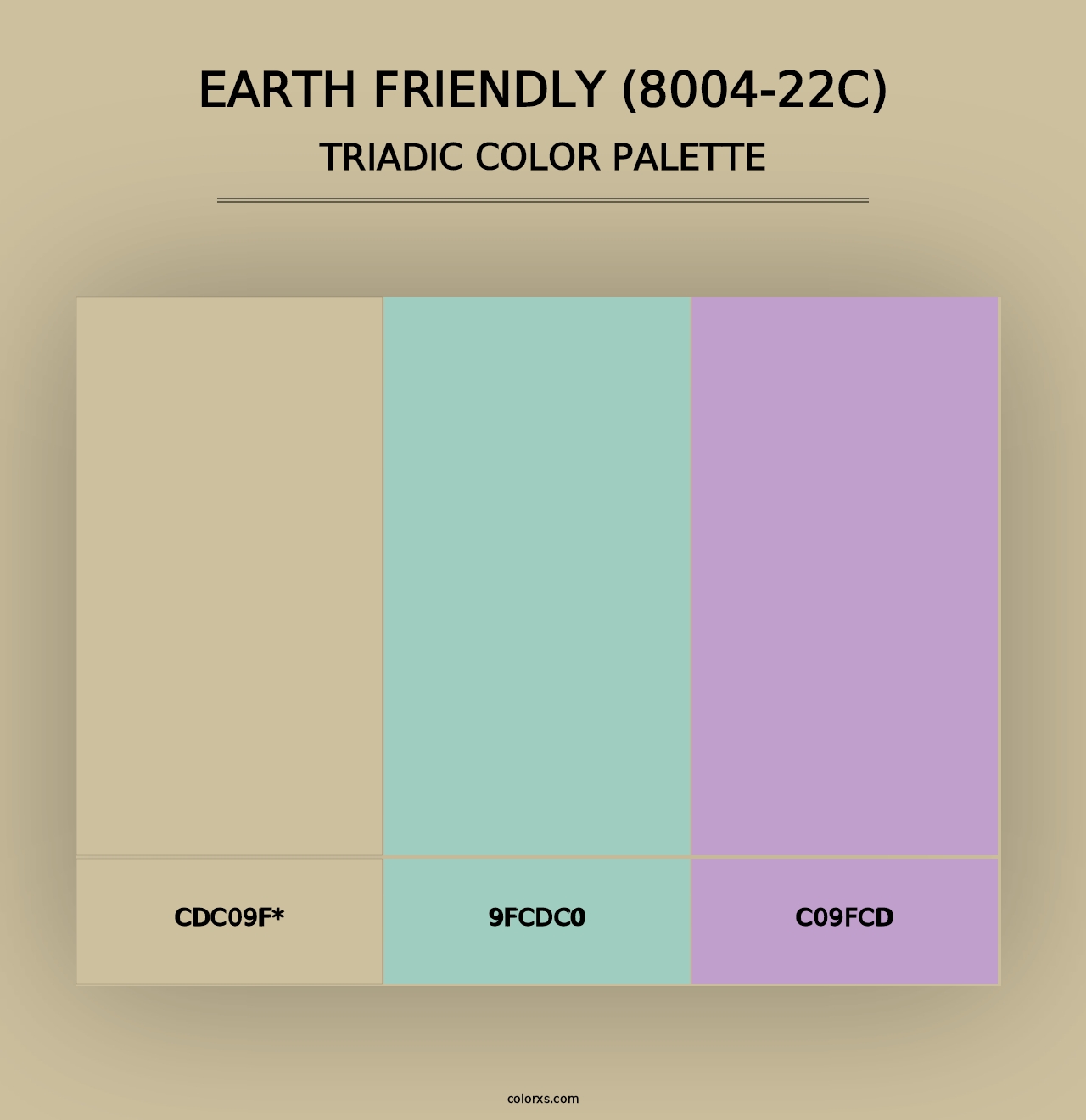 Earth Friendly (8004-22C) - Triadic Color Palette