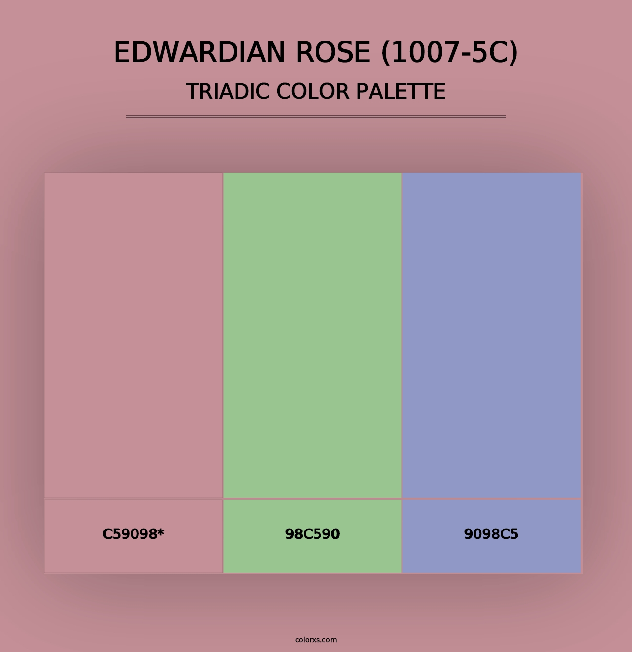 Edwardian Rose (1007-5C) - Triadic Color Palette