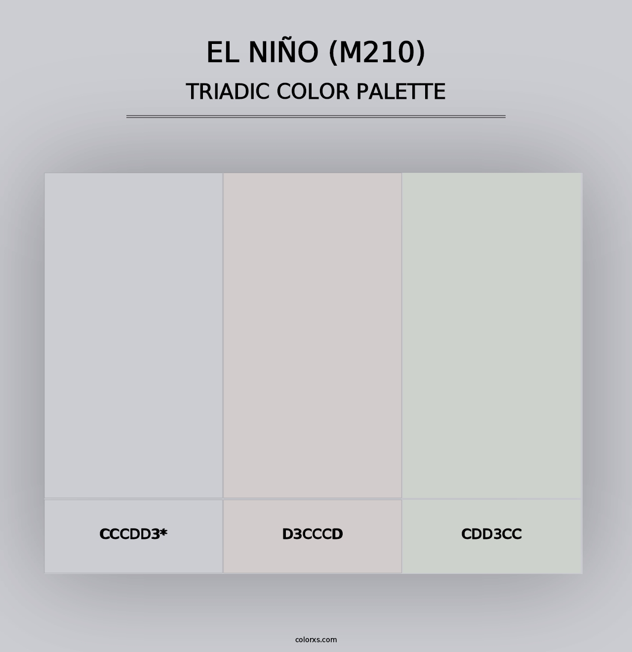 El Niño (M210) - Triadic Color Palette