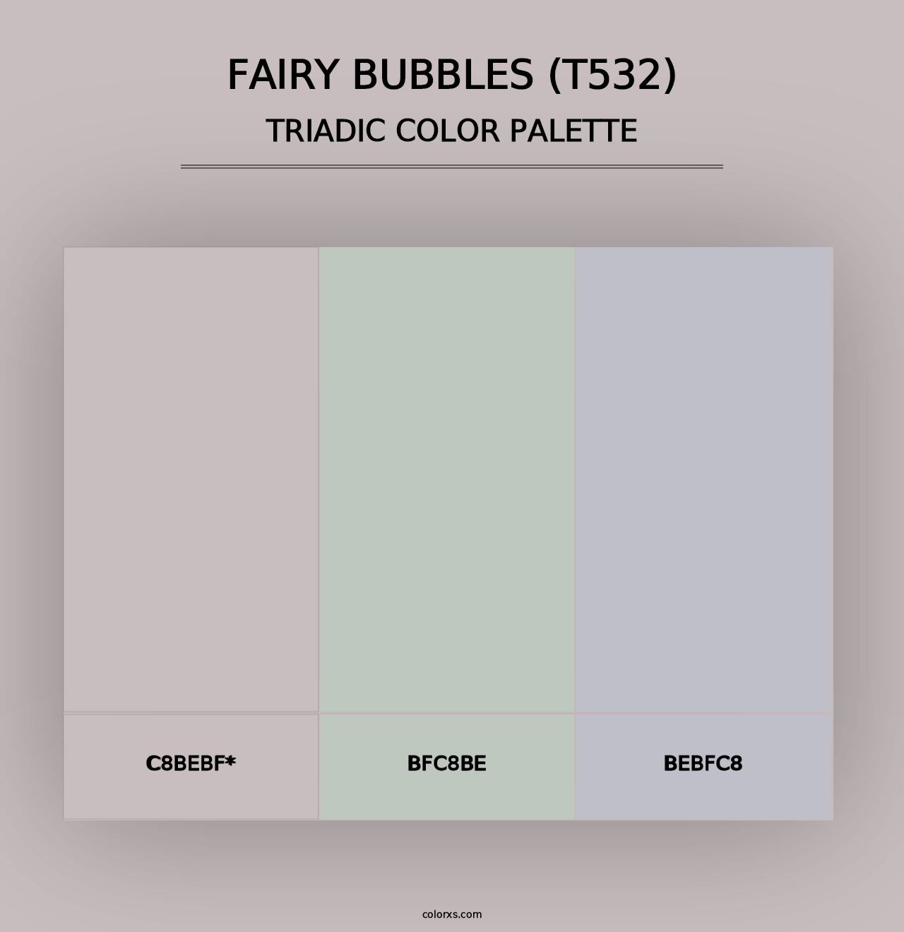 Fairy Bubbles (T532) - Triadic Color Palette