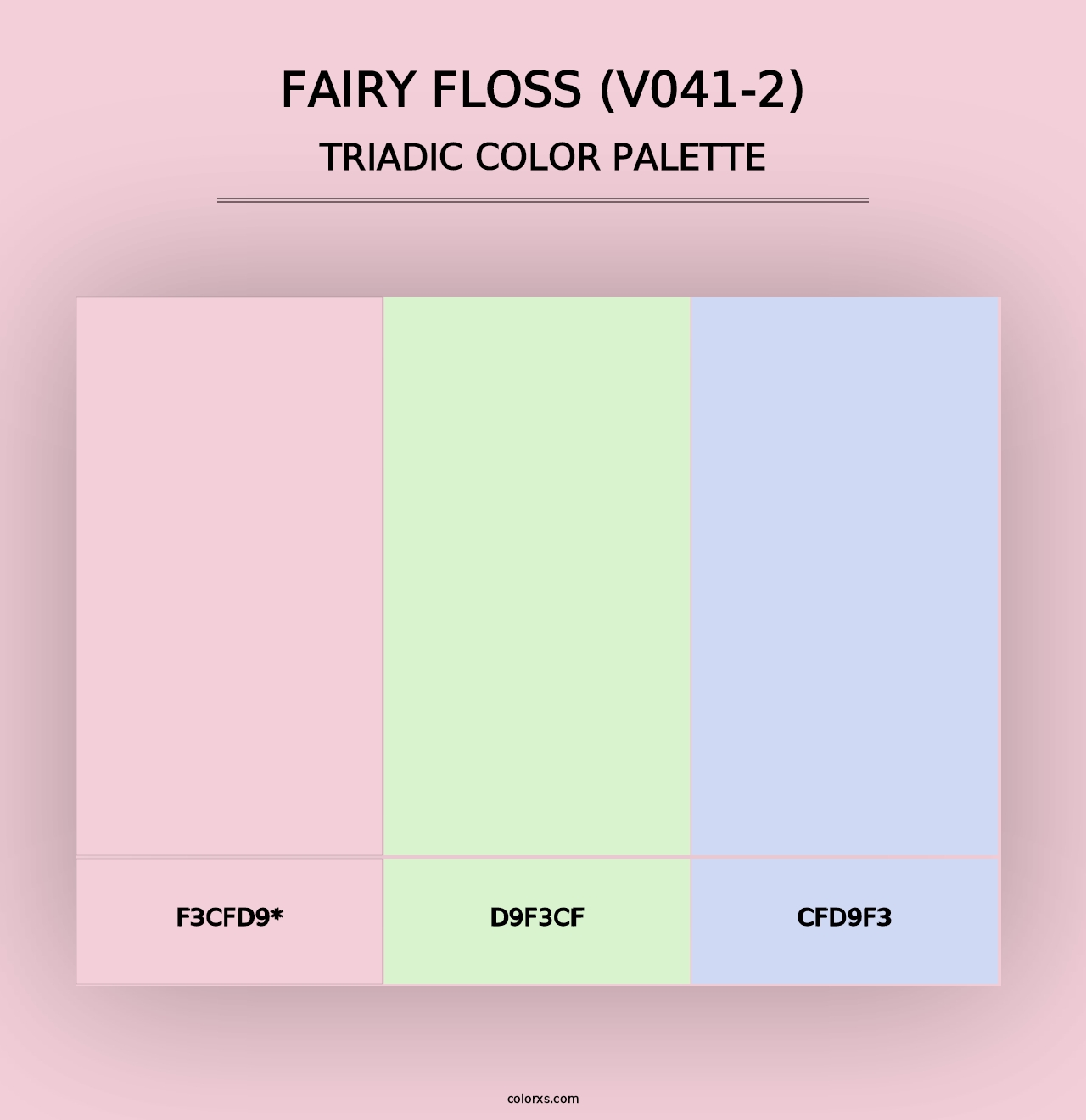 Fairy Floss (V041-2) - Triadic Color Palette