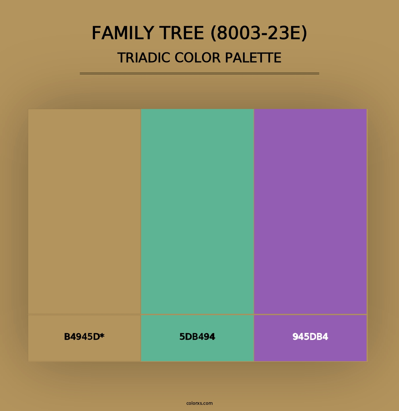 Family Tree (8003-23E) - Triadic Color Palette