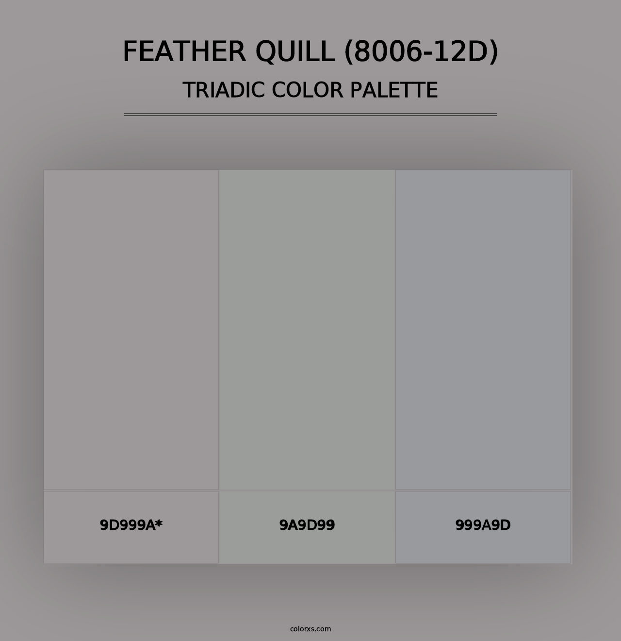 Feather Quill (8006-12D) - Triadic Color Palette