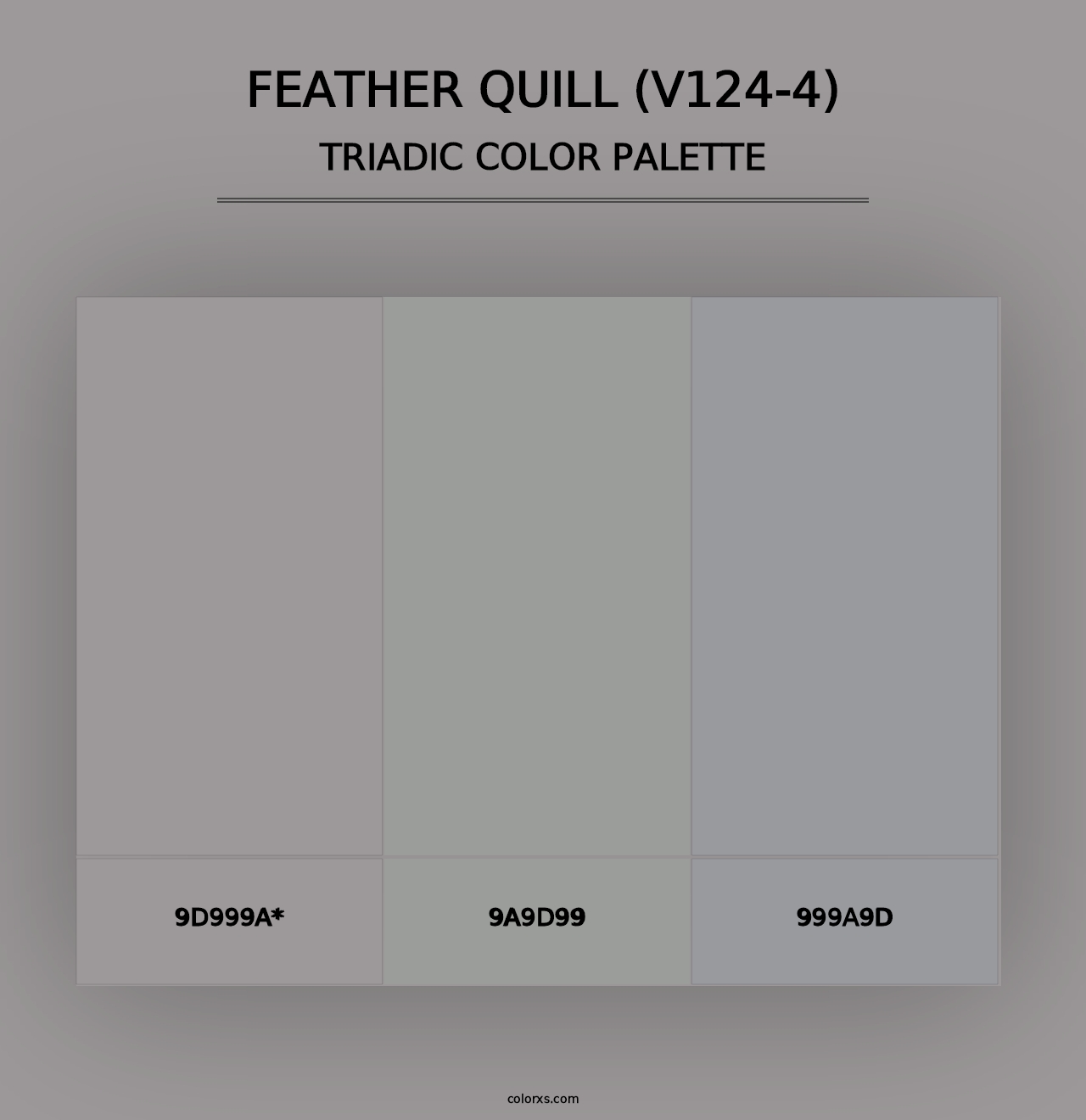 Feather Quill (V124-4) - Triadic Color Palette