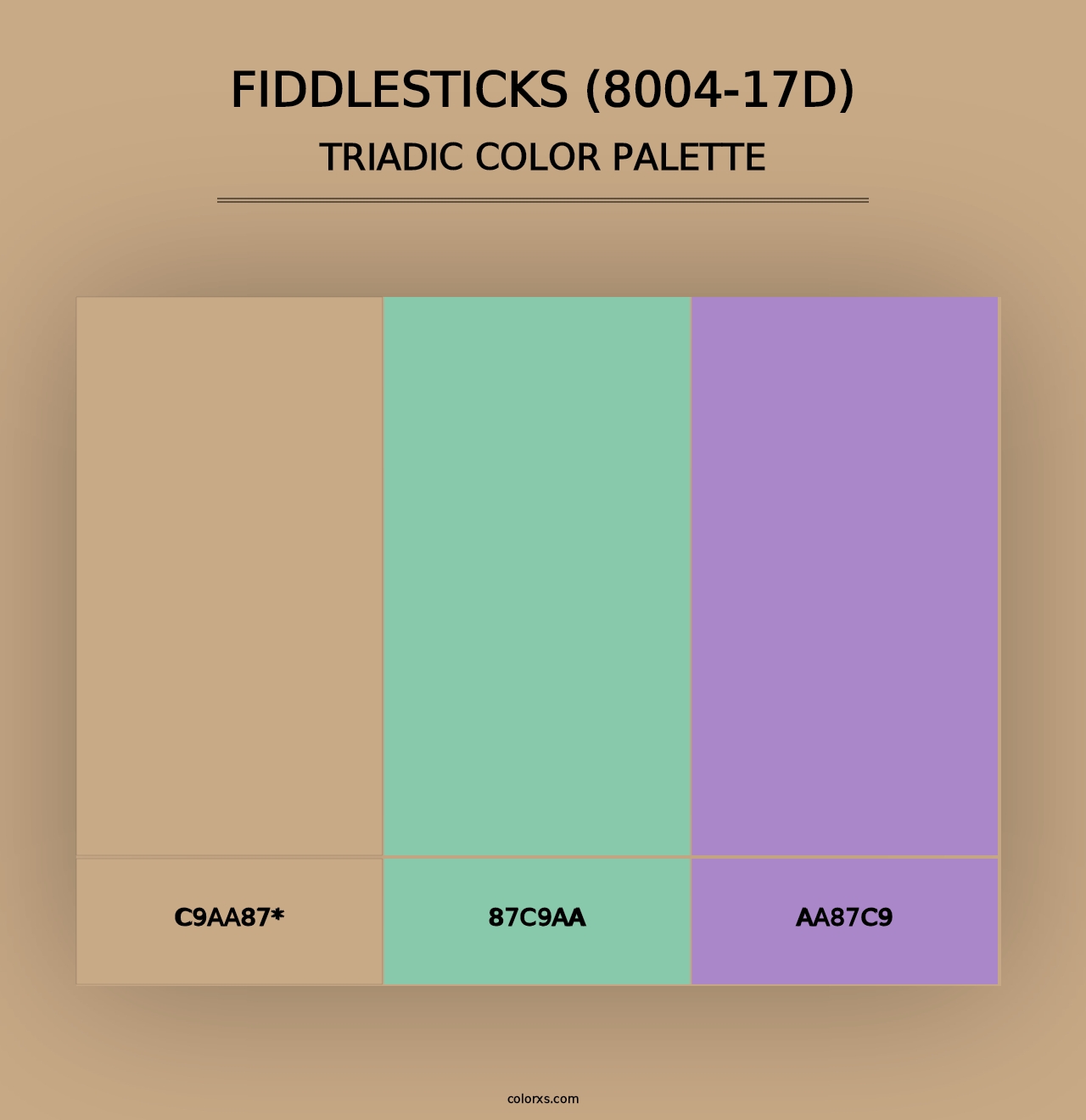 Fiddlesticks (8004-17D) - Triadic Color Palette