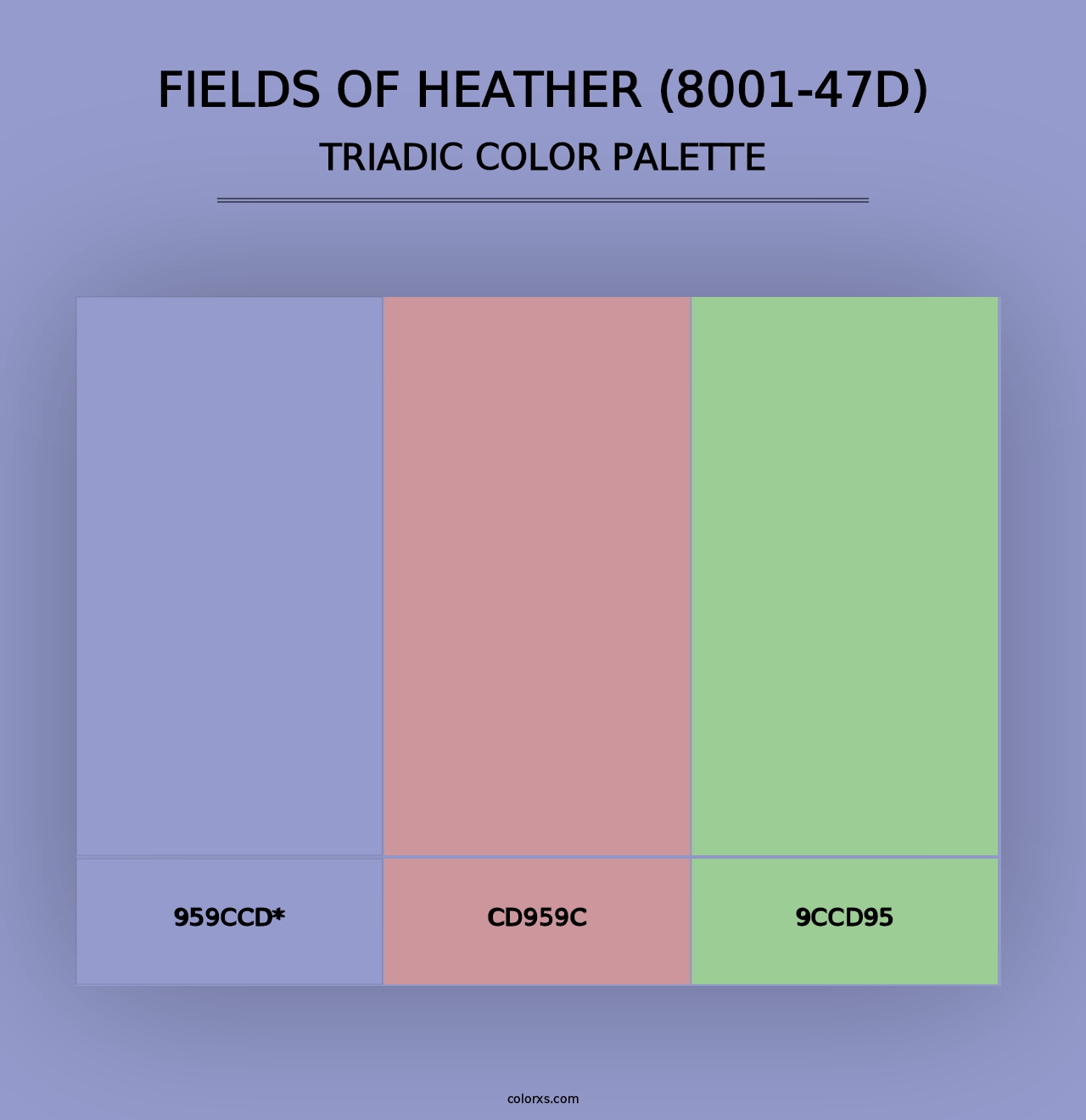 Fields of Heather (8001-47D) - Triadic Color Palette