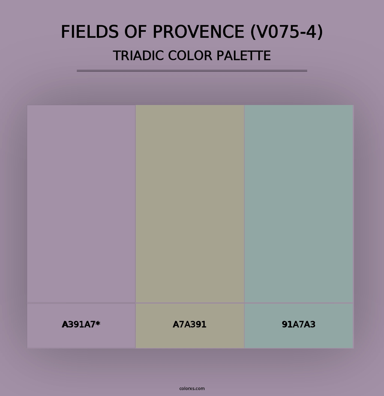 Fields of Provence (V075-4) - Triadic Color Palette