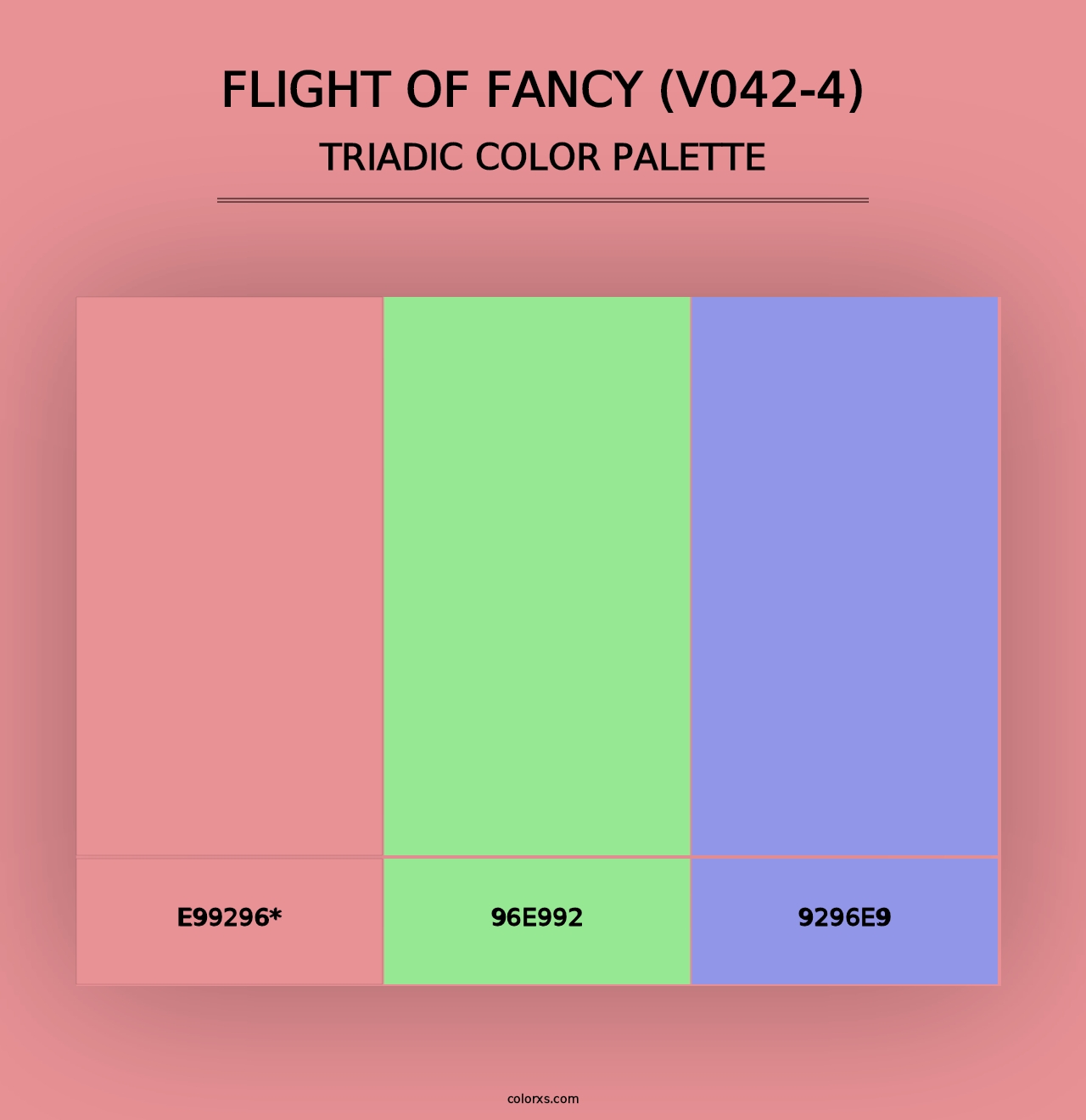 Flight of Fancy (V042-4) - Triadic Color Palette