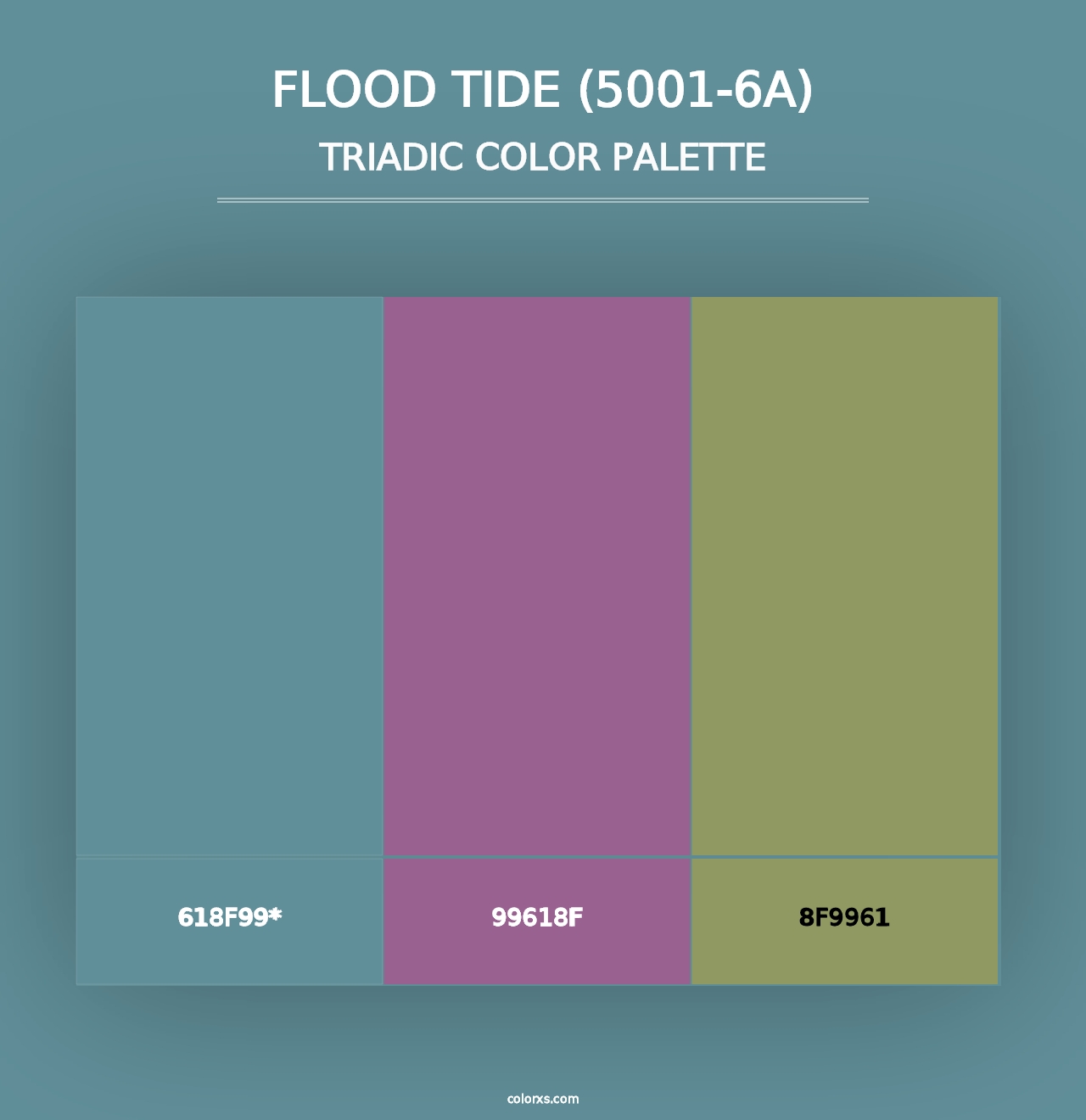 Flood Tide (5001-6A) - Triadic Color Palette