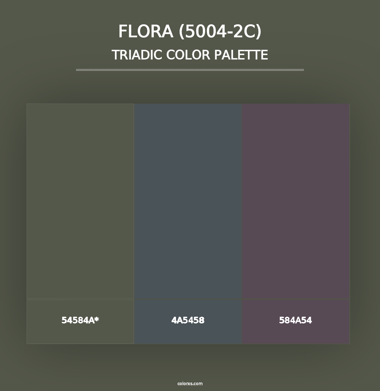 Flora (5004-2C) - Triadic Color Palette