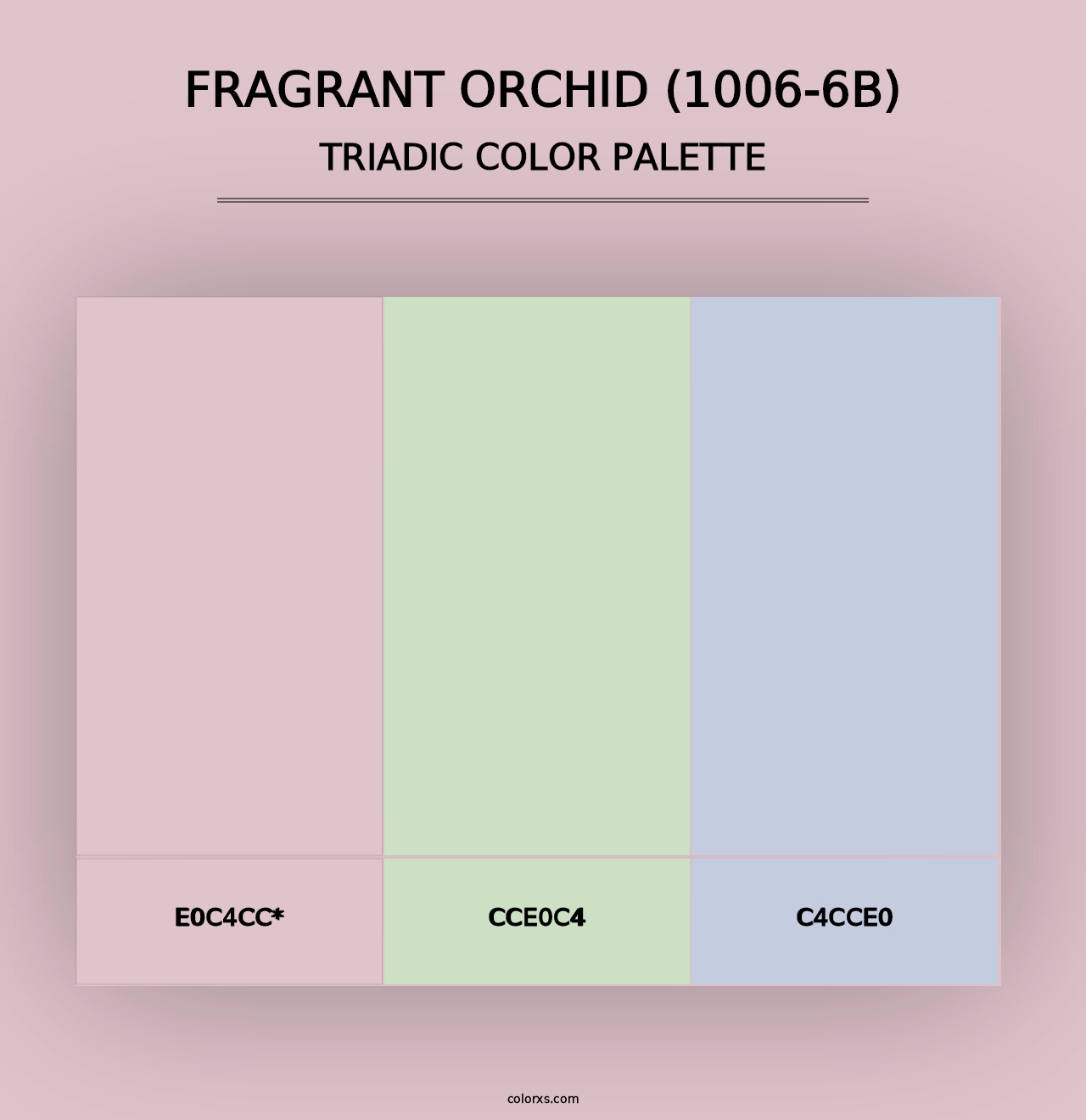 Fragrant Orchid (1006-6B) - Triadic Color Palette