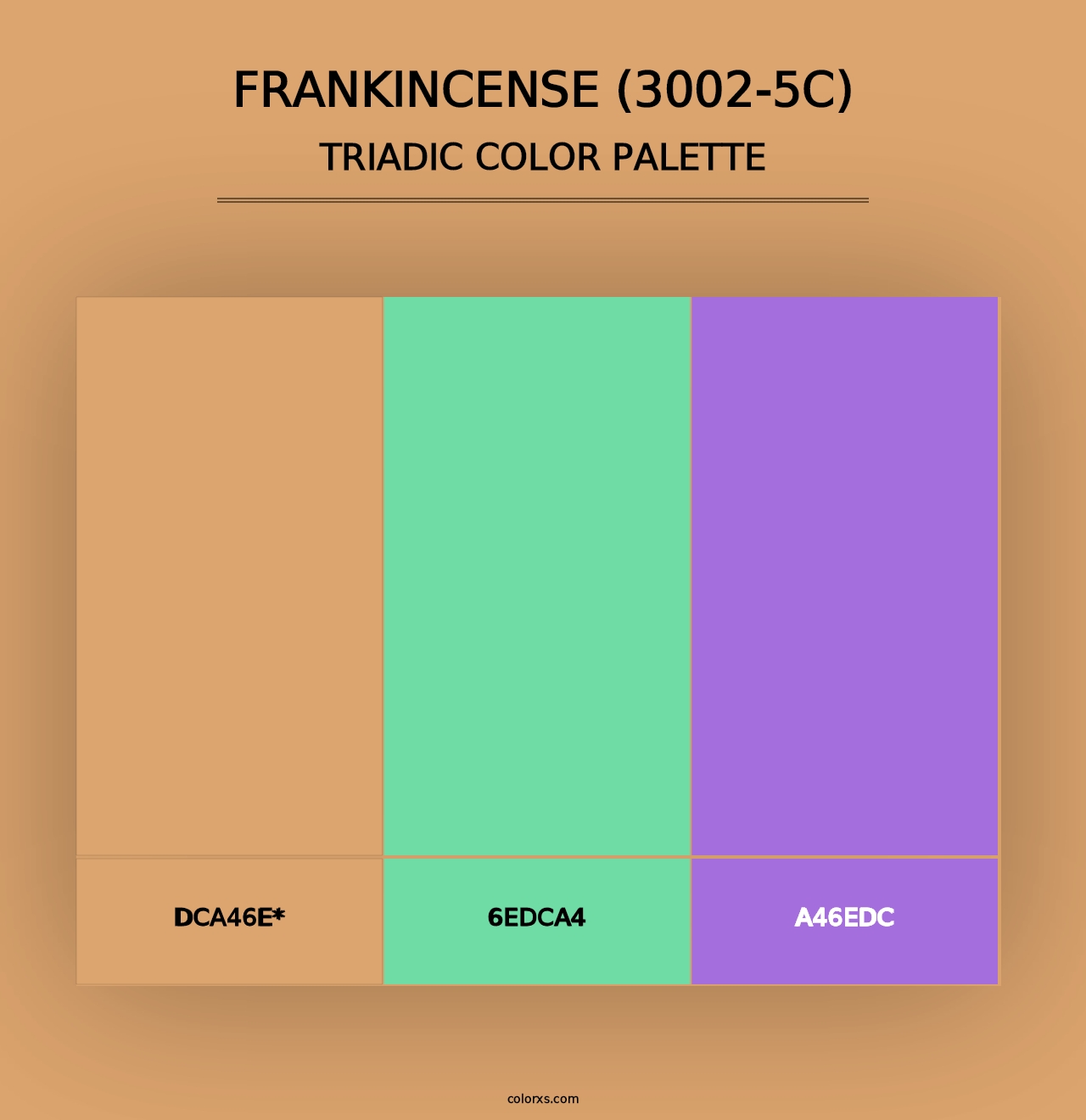 Frankincense (3002-5C) - Triadic Color Palette