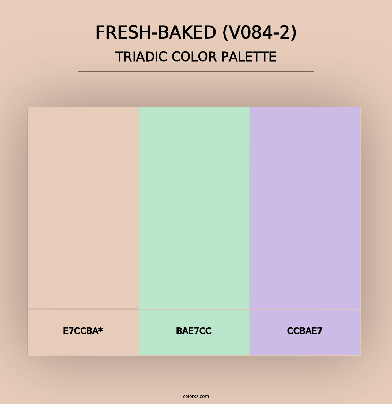 Fresh-Baked (V084-2) - Triadic Color Palette