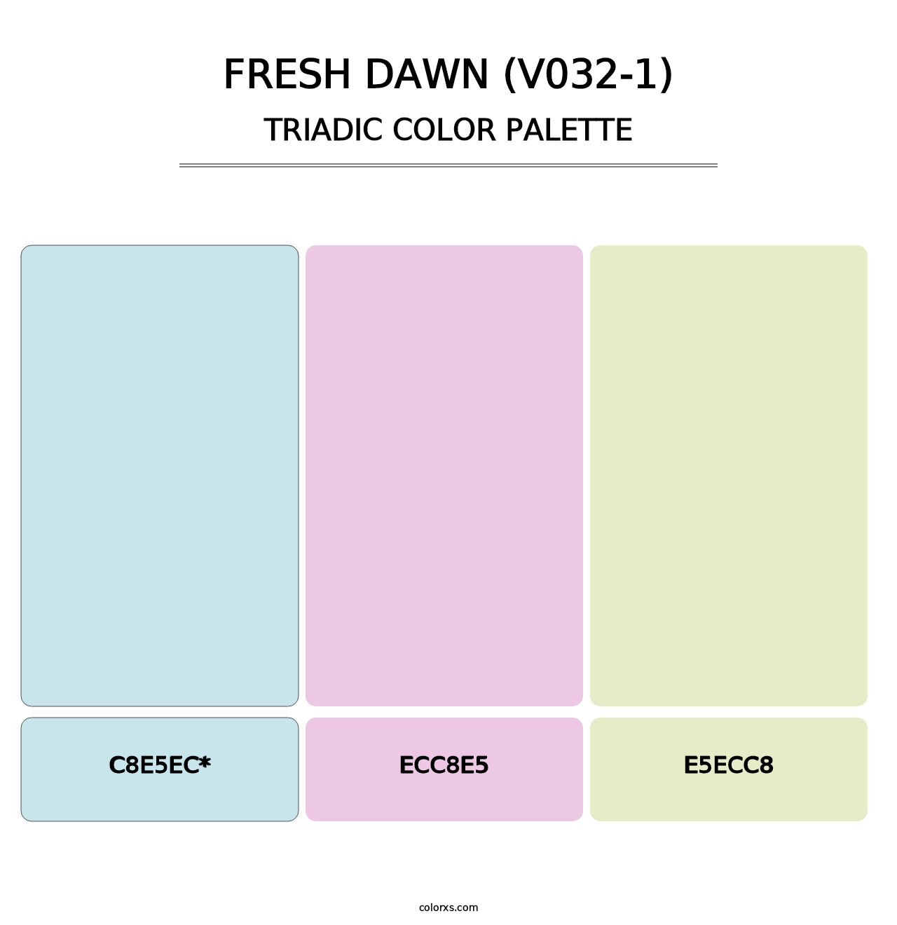 Fresh Dawn (V032-1) - Triadic Color Palette