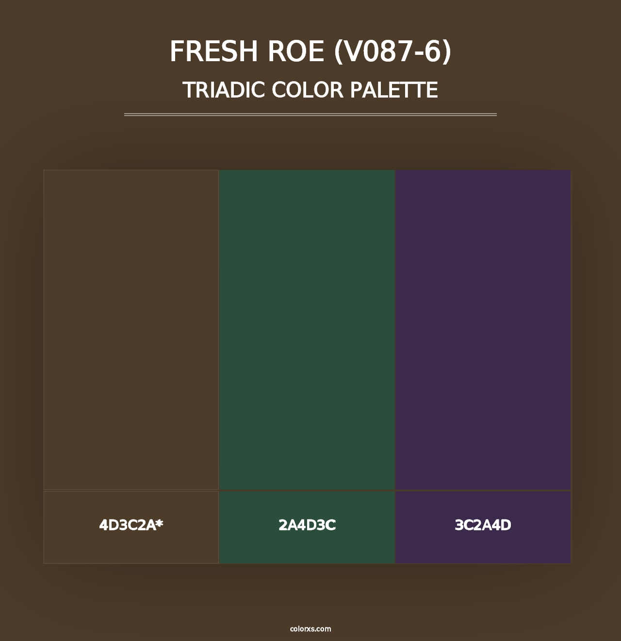 Fresh Roe (V087-6) - Triadic Color Palette