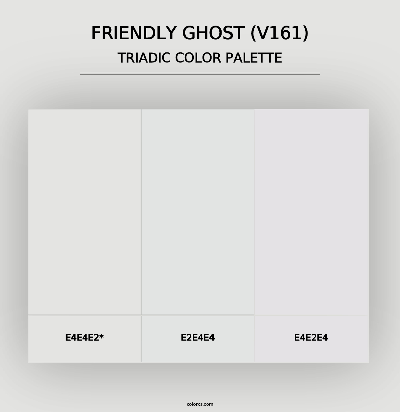 Friendly Ghost (V161) - Triadic Color Palette