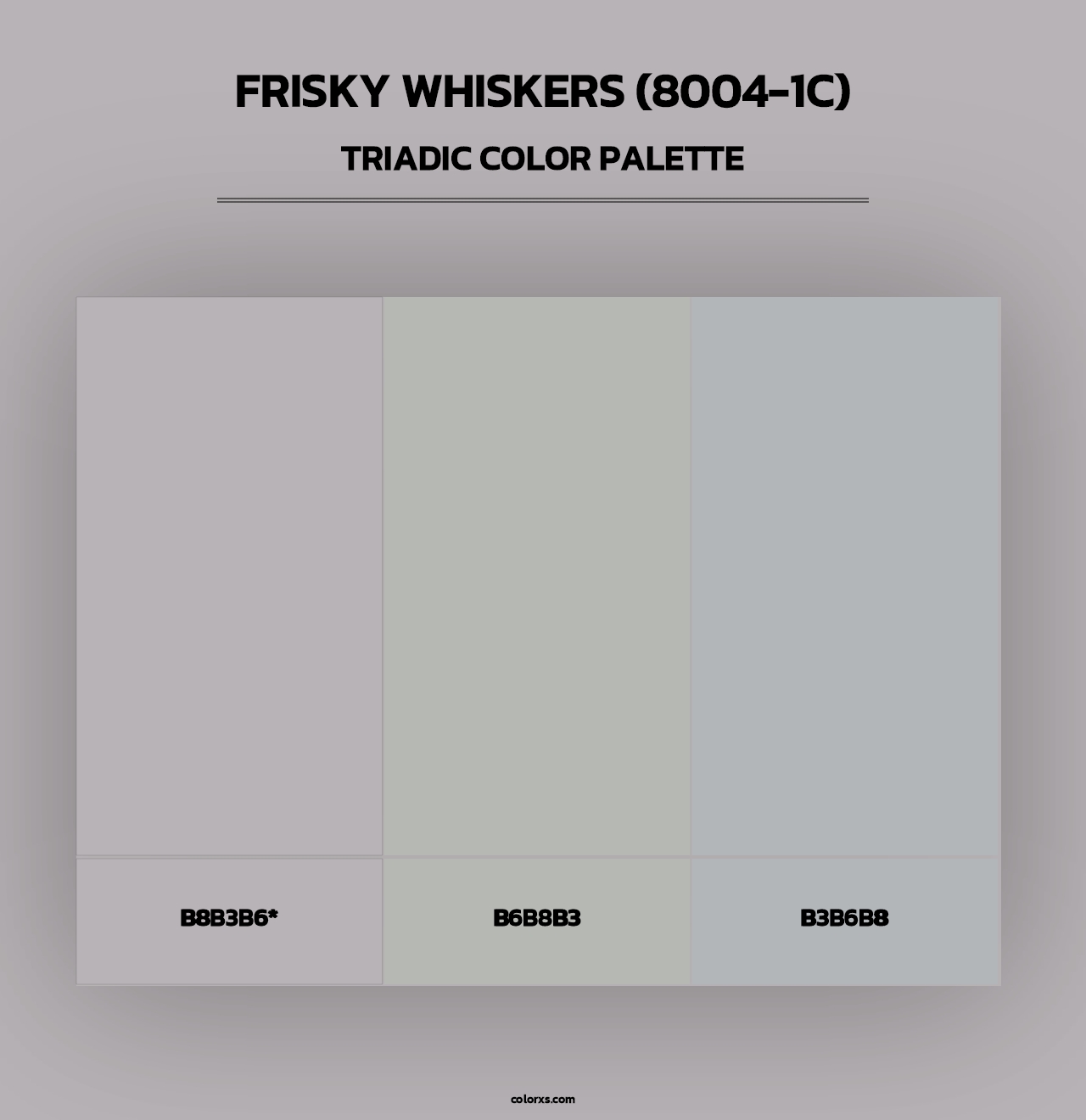 Frisky Whiskers (8004-1C) - Triadic Color Palette