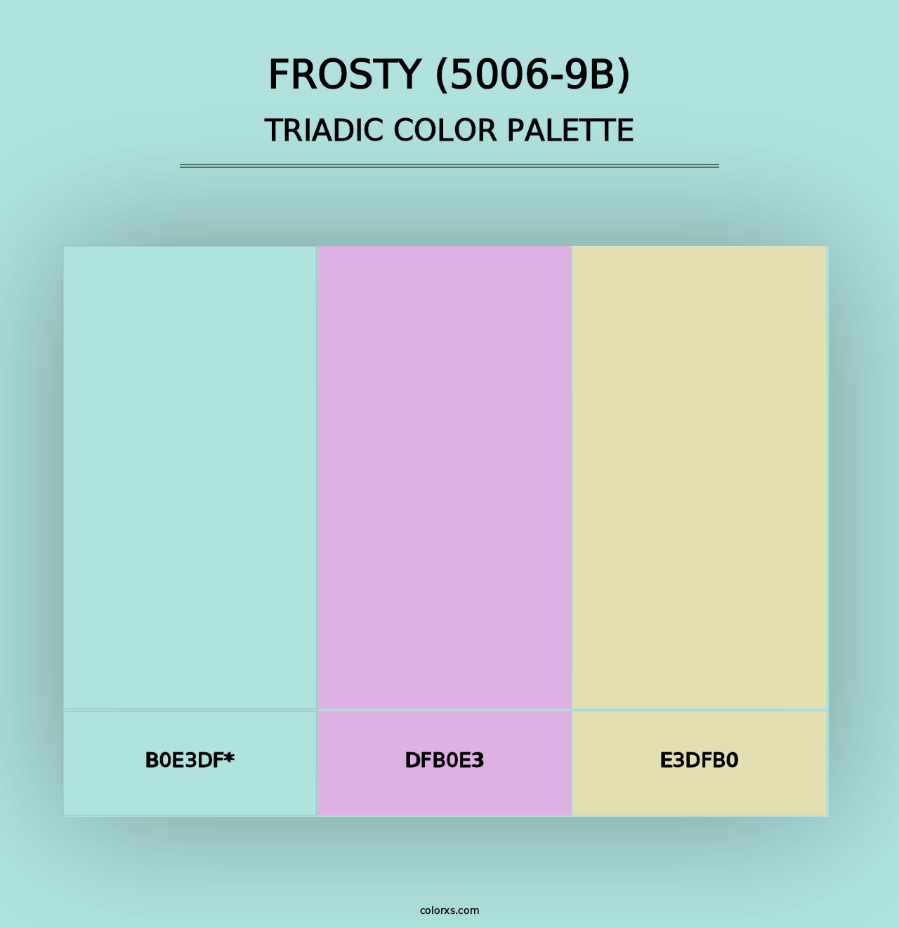 Frosty (5006-9B) - Triadic Color Palette