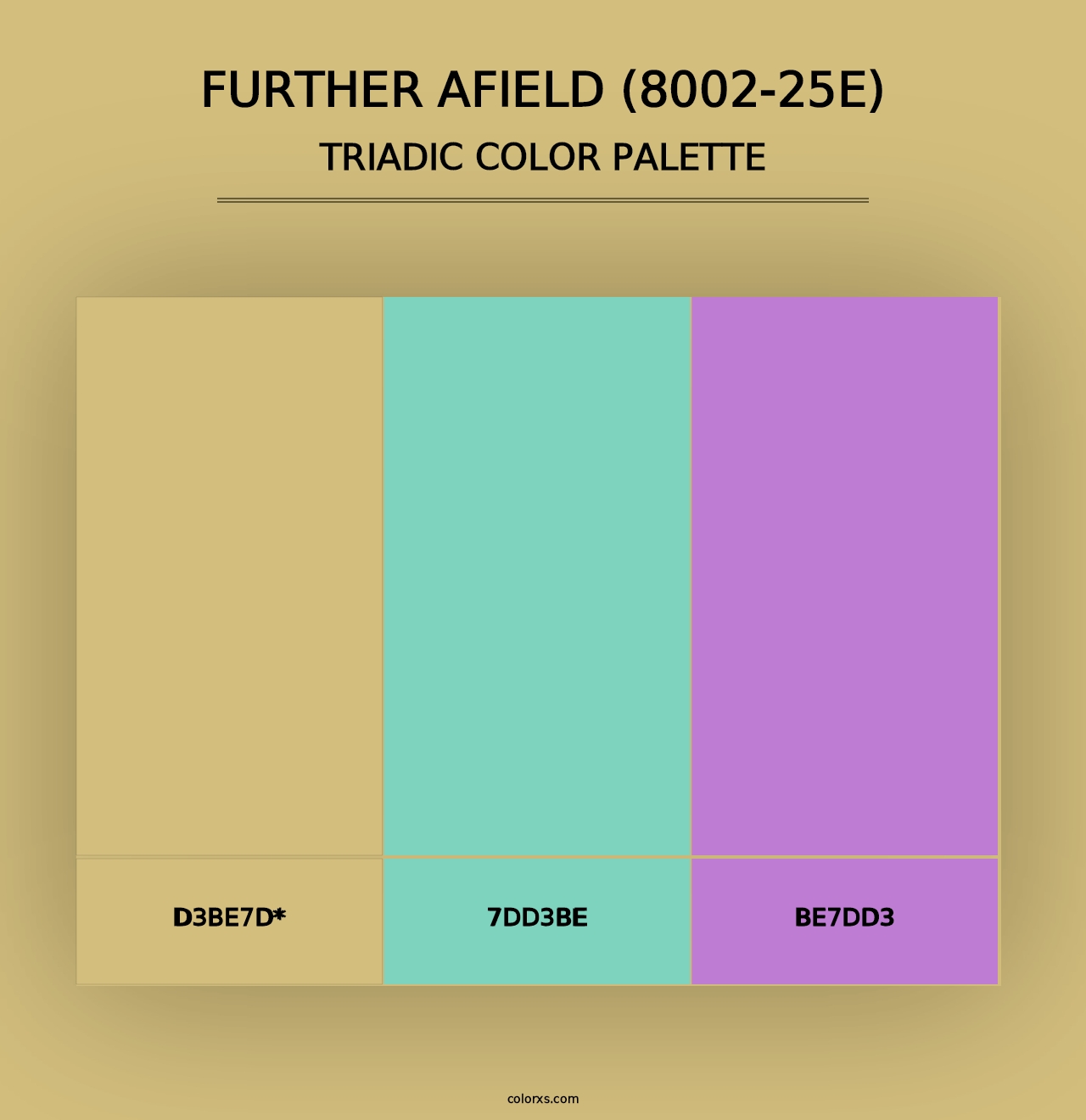 Further Afield (8002-25E) - Triadic Color Palette