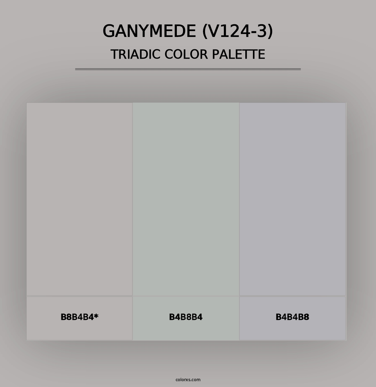 Ganymede (V124-3) - Triadic Color Palette