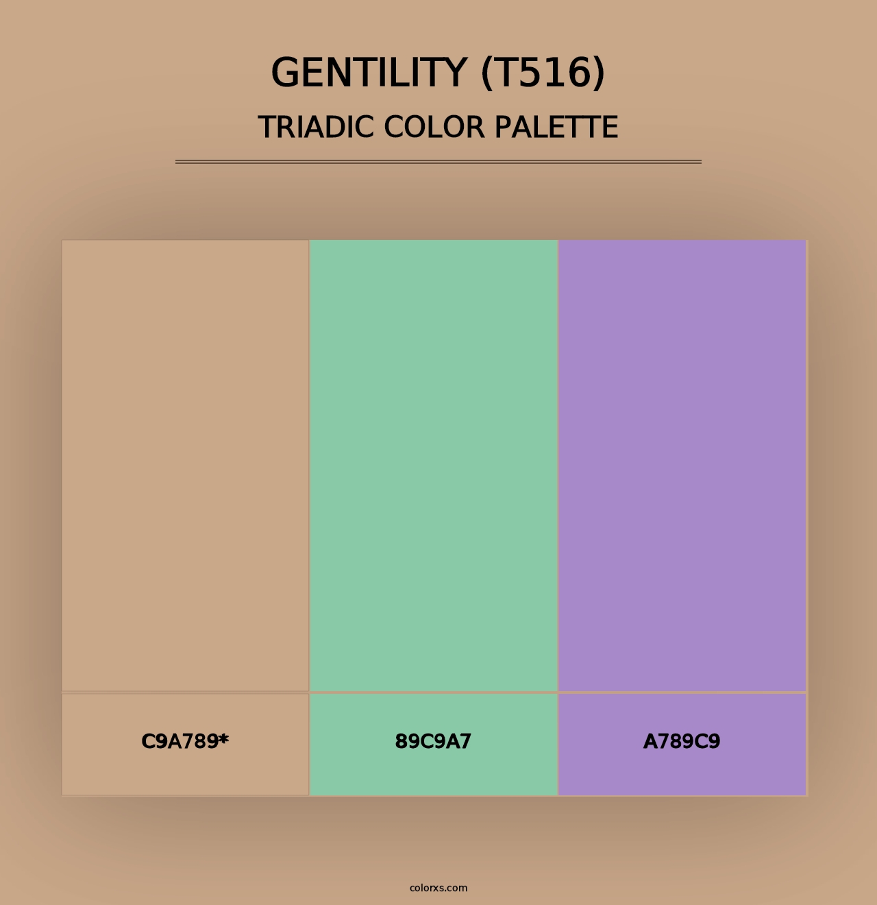 Gentility (T516) - Triadic Color Palette