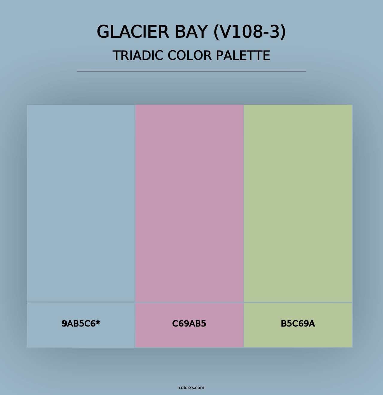 Glacier Bay (V108-3) - Triadic Color Palette