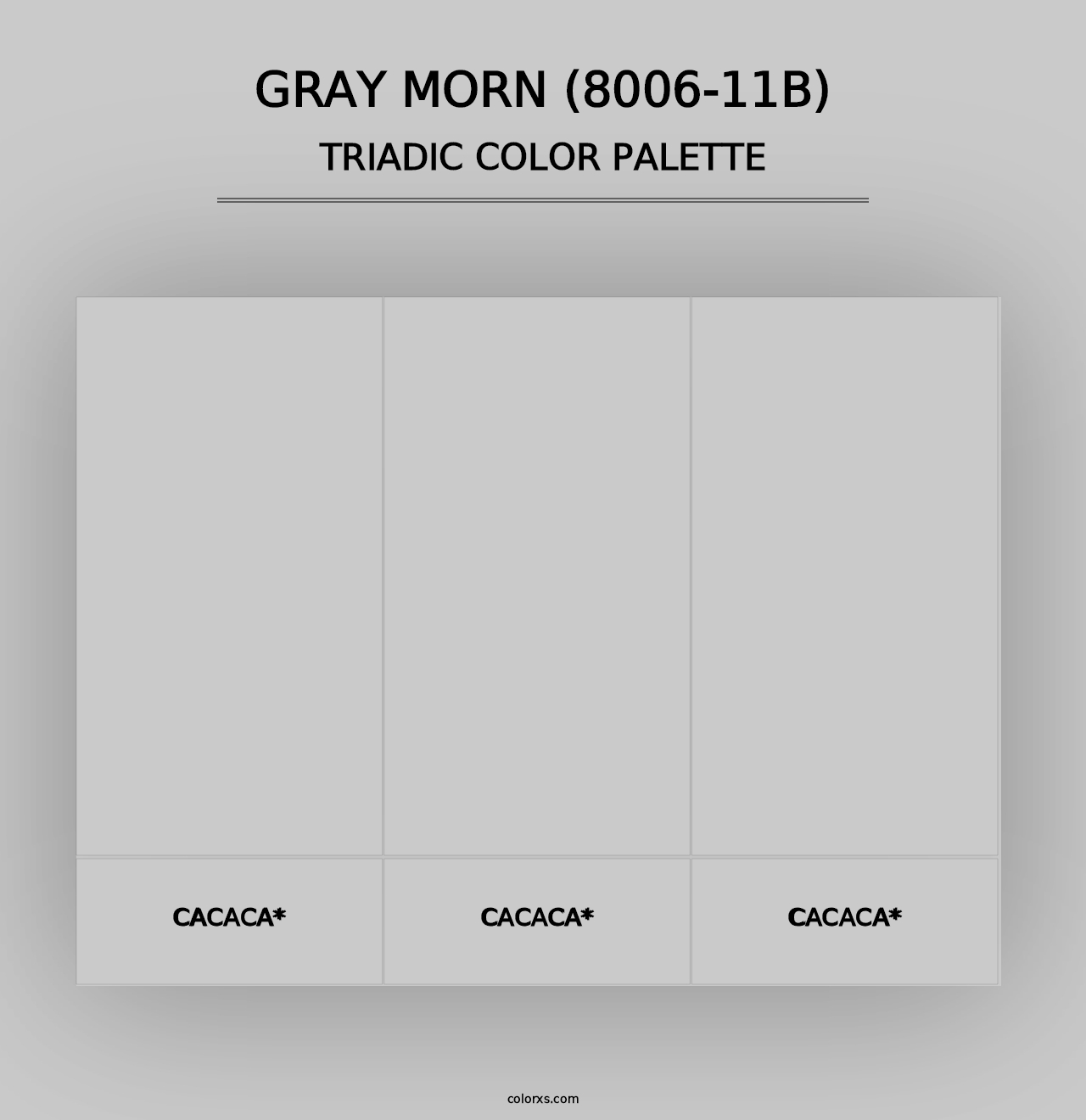 Gray Morn (8006-11B) - Triadic Color Palette