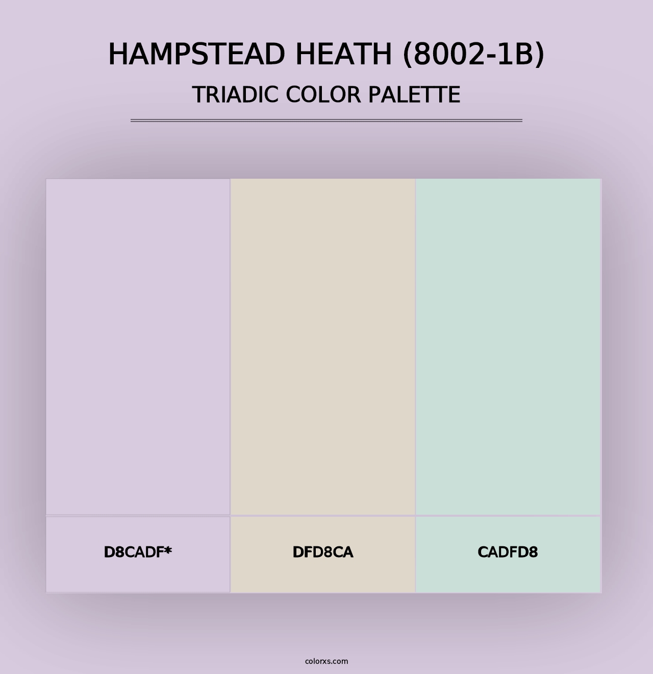 Hampstead Heath (8002-1B) - Triadic Color Palette