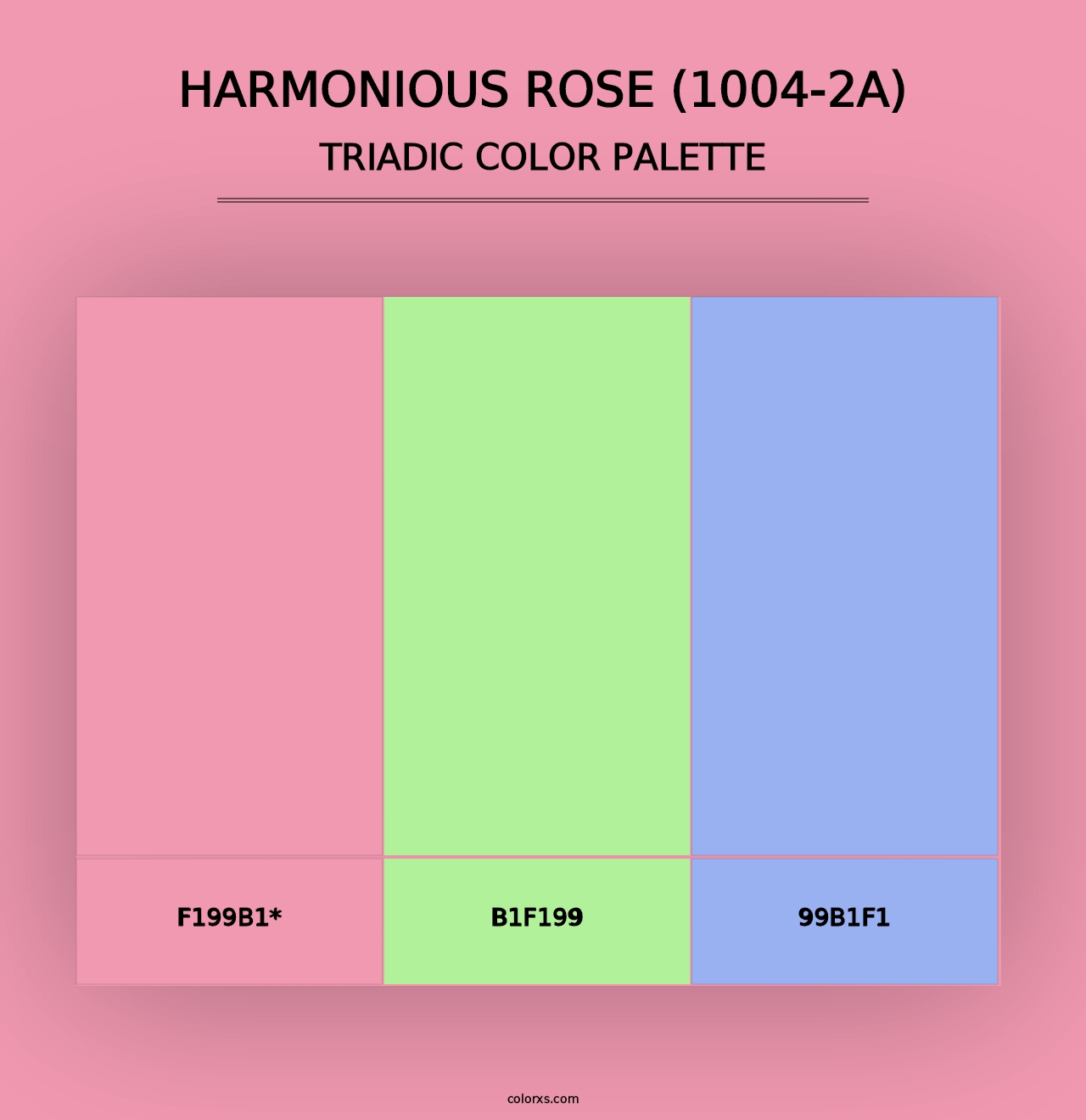 Harmonious Rose (1004-2A) - Triadic Color Palette