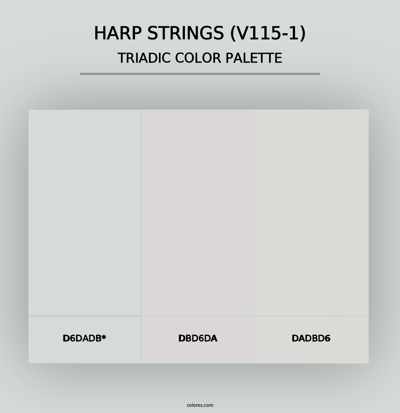 Harp Strings (V115-1) - Triadic Color Palette