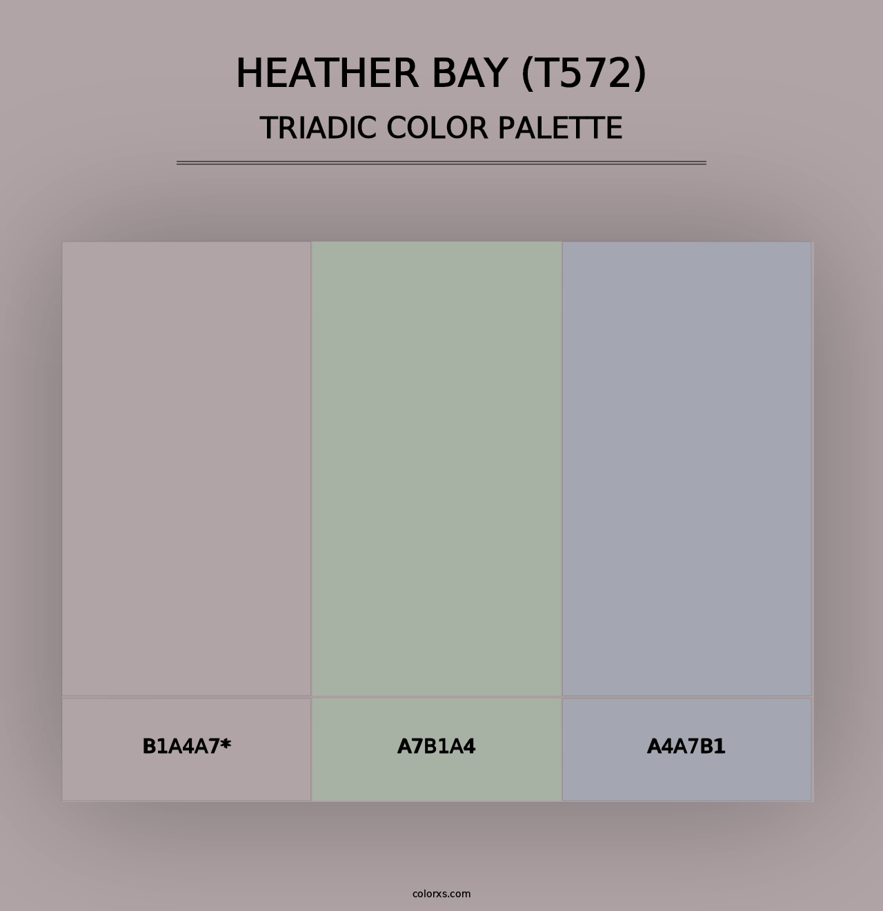 Heather Bay (T572) - Triadic Color Palette