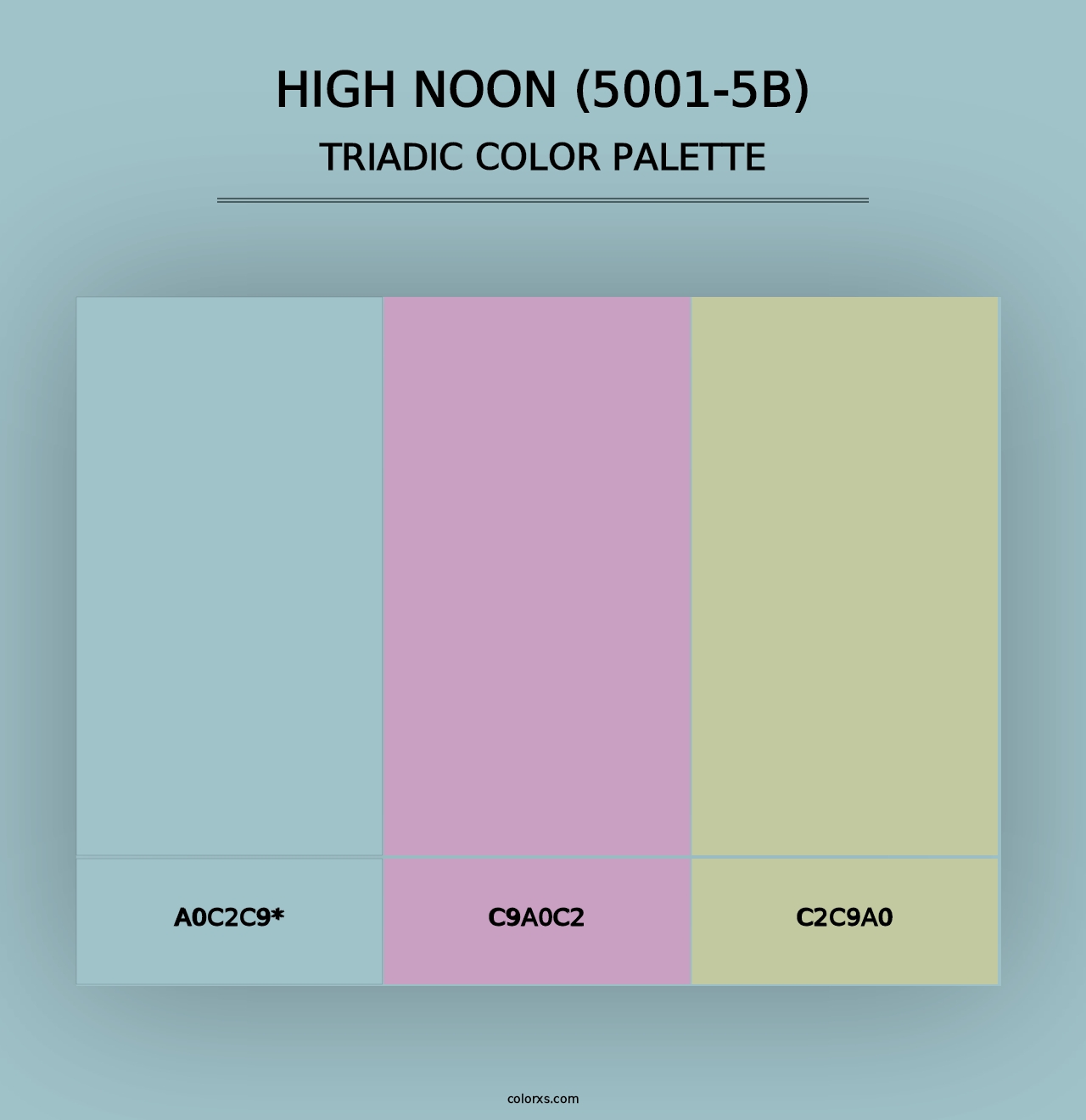 High Noon (5001-5B) - Triadic Color Palette