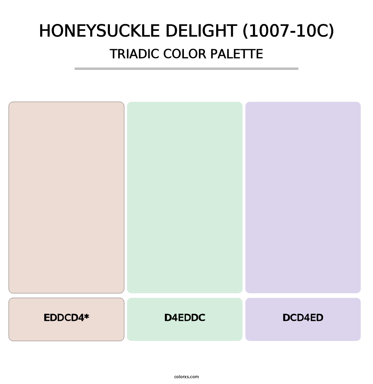 Honeysuckle Delight (1007-10C) - Triadic Color Palette