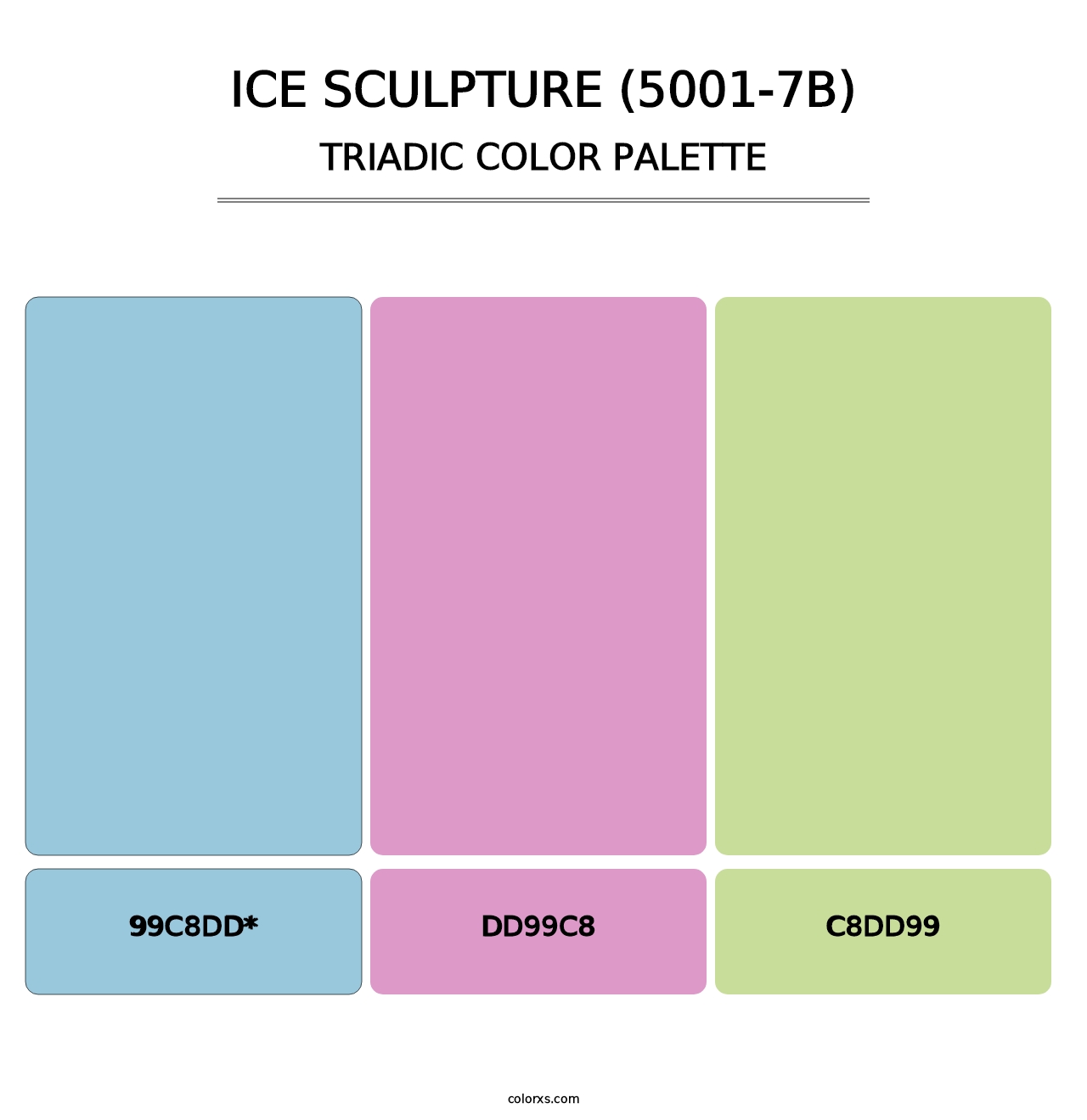 Ice Sculpture (5001-7B) - Triadic Color Palette