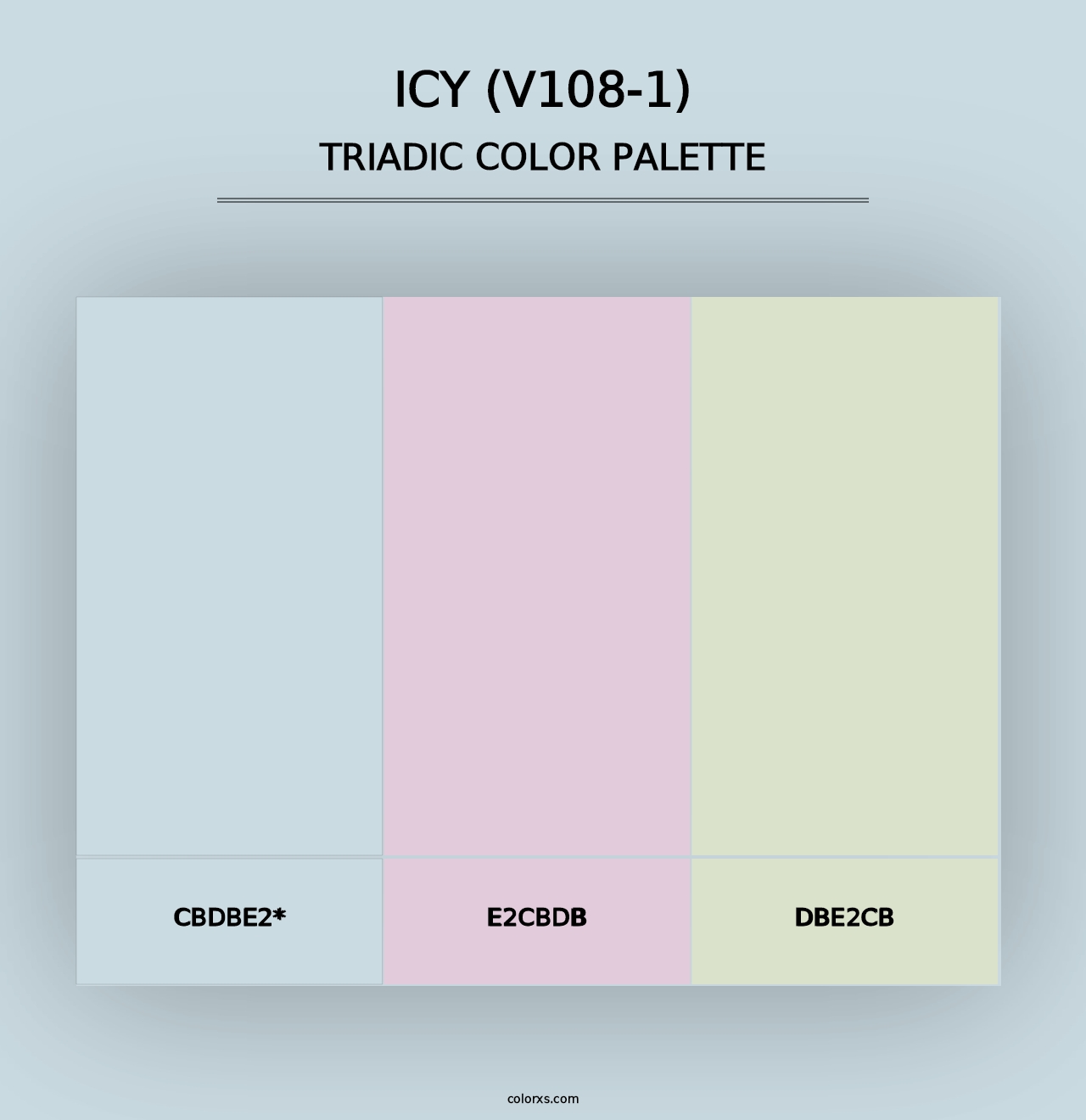 Icy (V108-1) - Triadic Color Palette