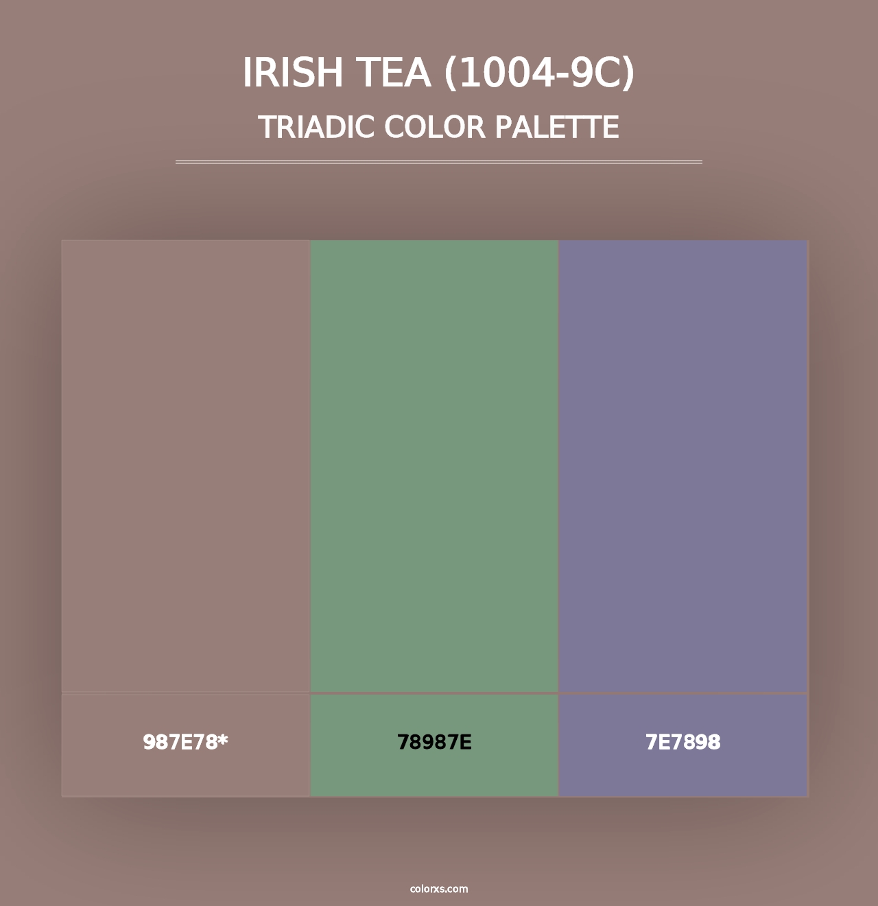 Irish Tea (1004-9C) - Triadic Color Palette