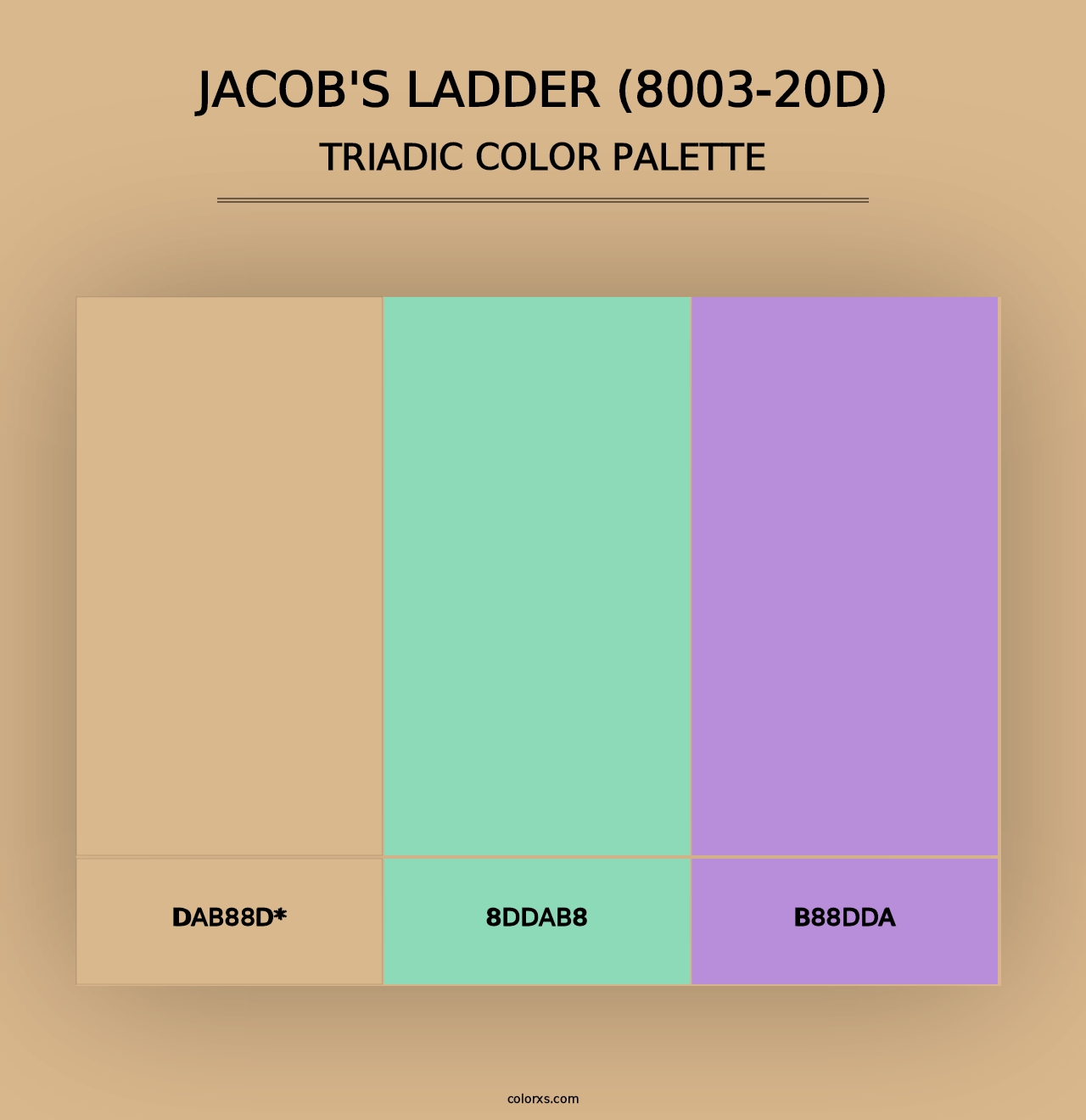 Jacob's Ladder (8003-20D) - Triadic Color Palette