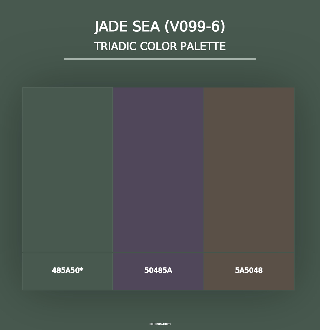 Jade Sea (V099-6) - Triadic Color Palette