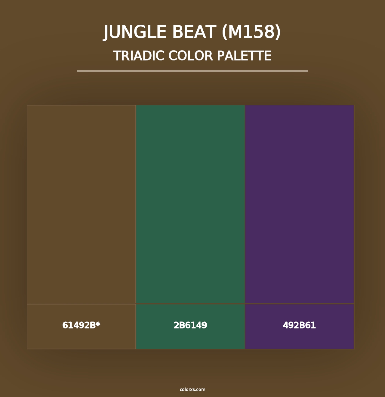 Jungle Beat (M158) - Triadic Color Palette