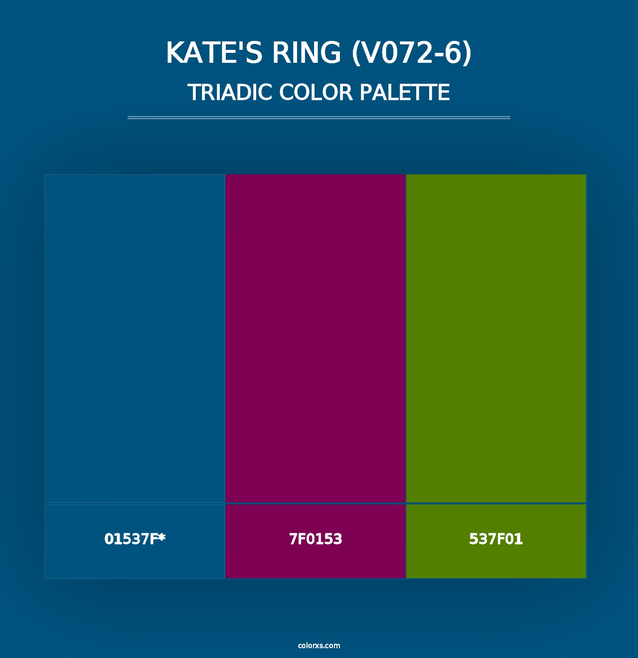 Kate's Ring (V072-6) - Triadic Color Palette